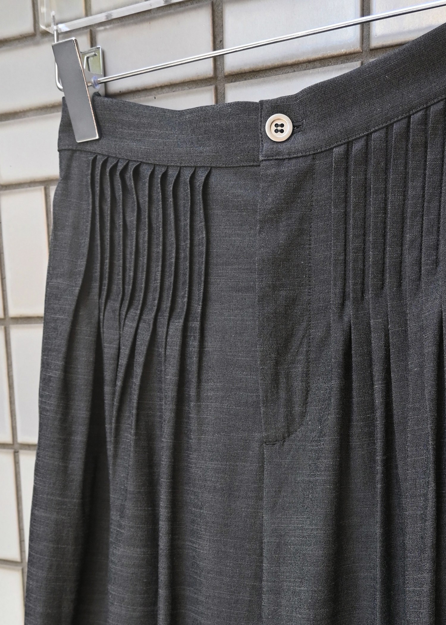 tuck wide panel nylon PT（その他パンツ）｜WILLFULLY（ウィル