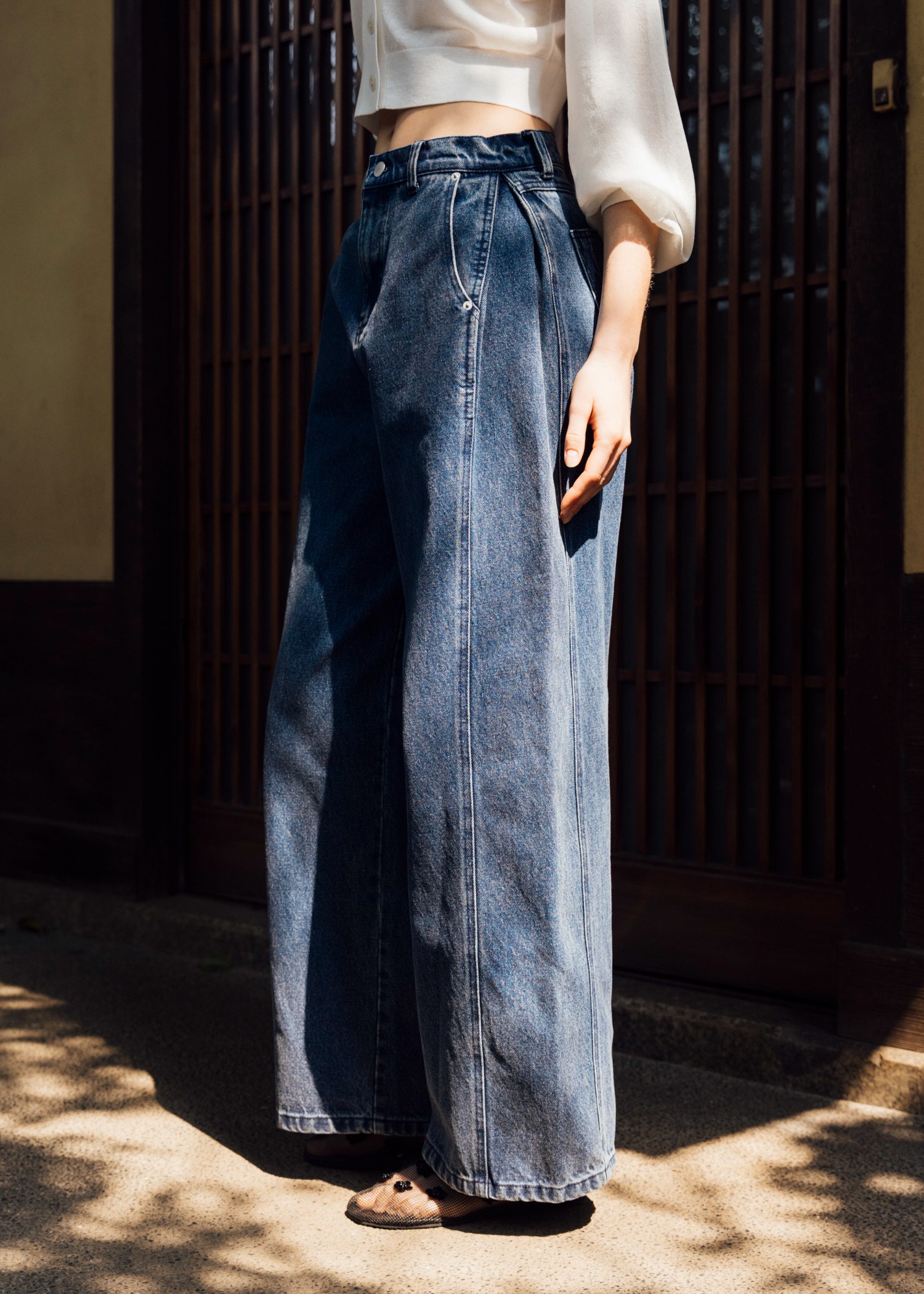 パンツ WILLFULLY loose side tuck denim PT WILLFULLY official web store（ウィルフリーコウシキツウハン