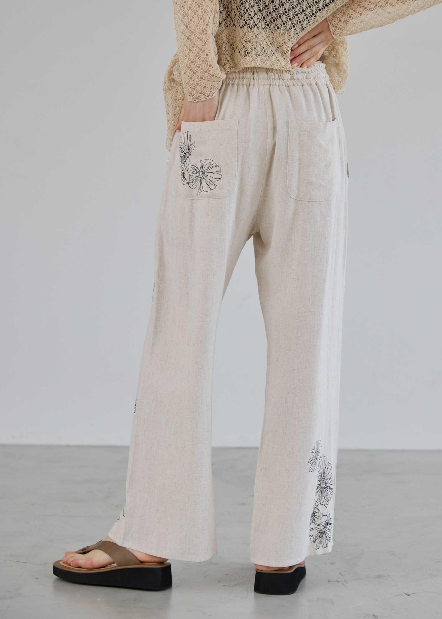 flower print undulate relax PT