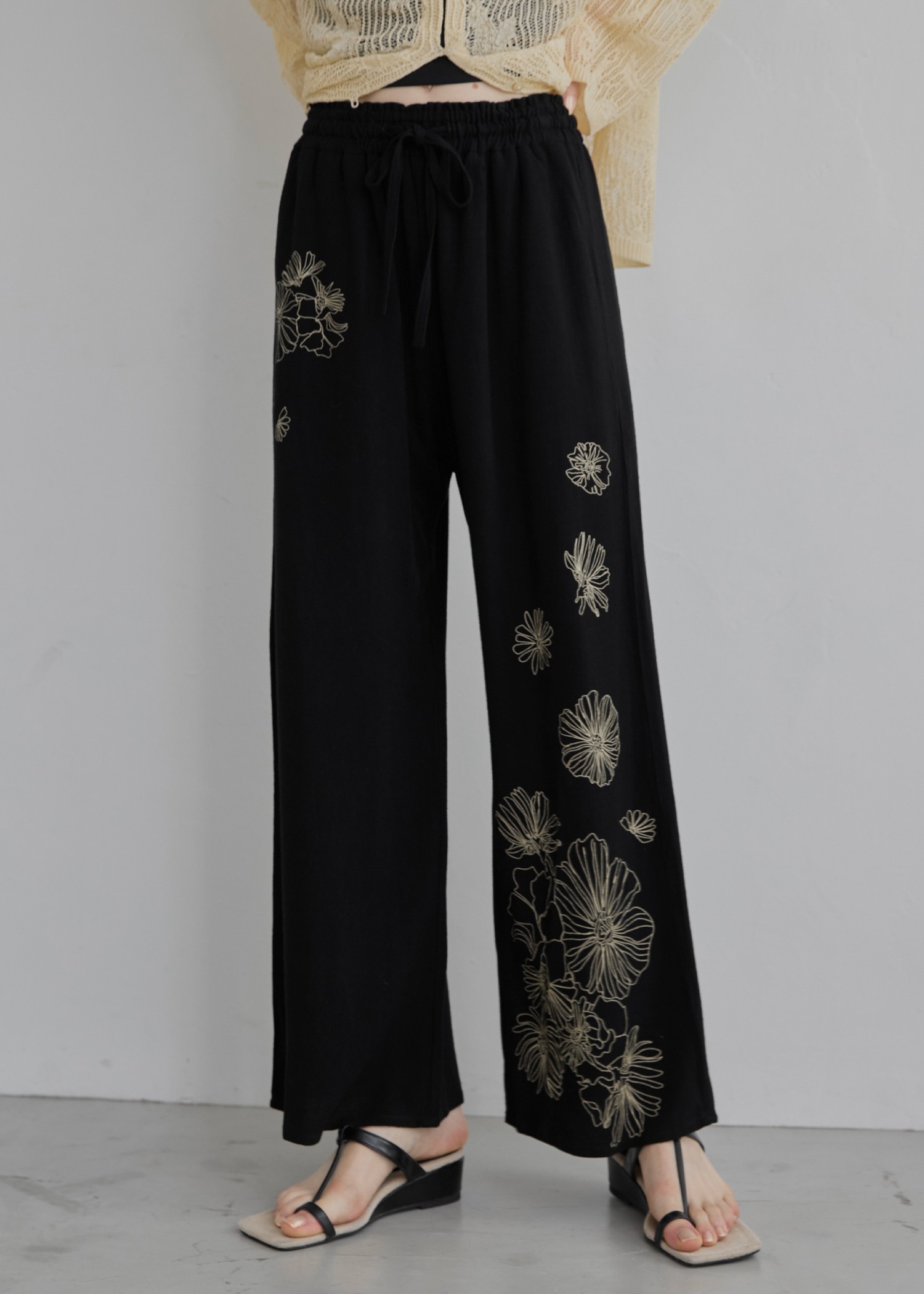 flower print undulate relax PT