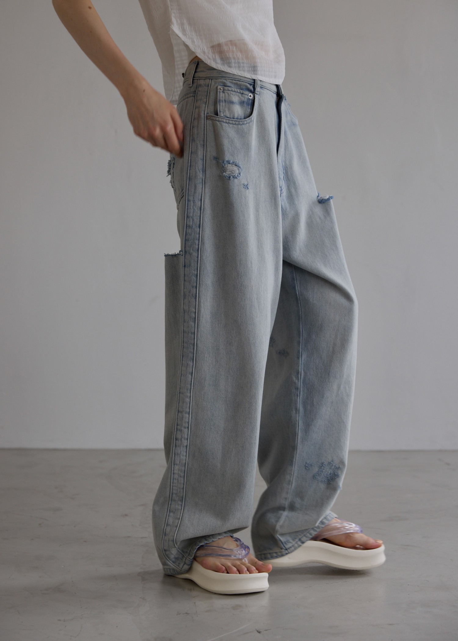 clear plump platform sandal