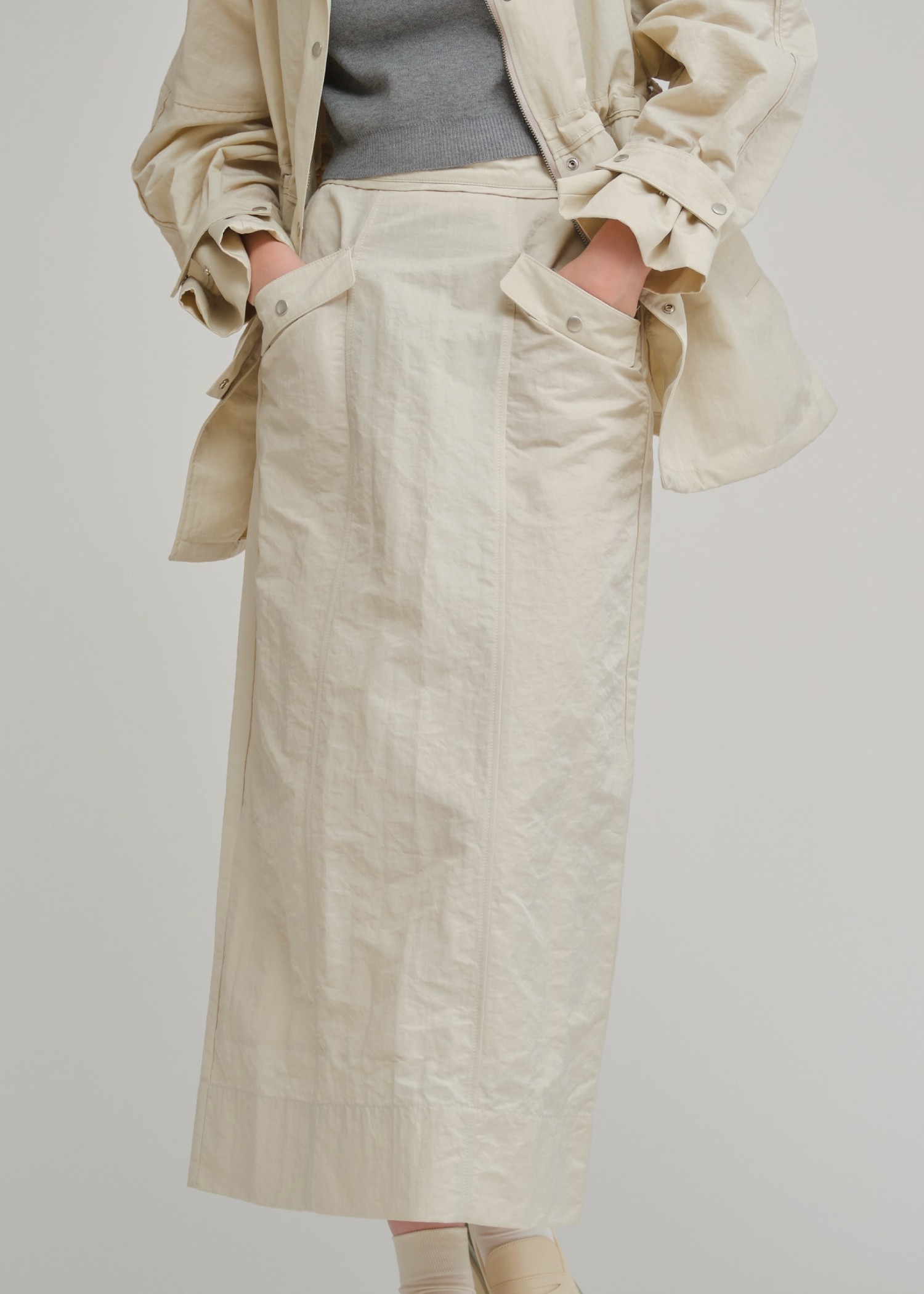 flap pocket bi color stitch pencil nylon SK