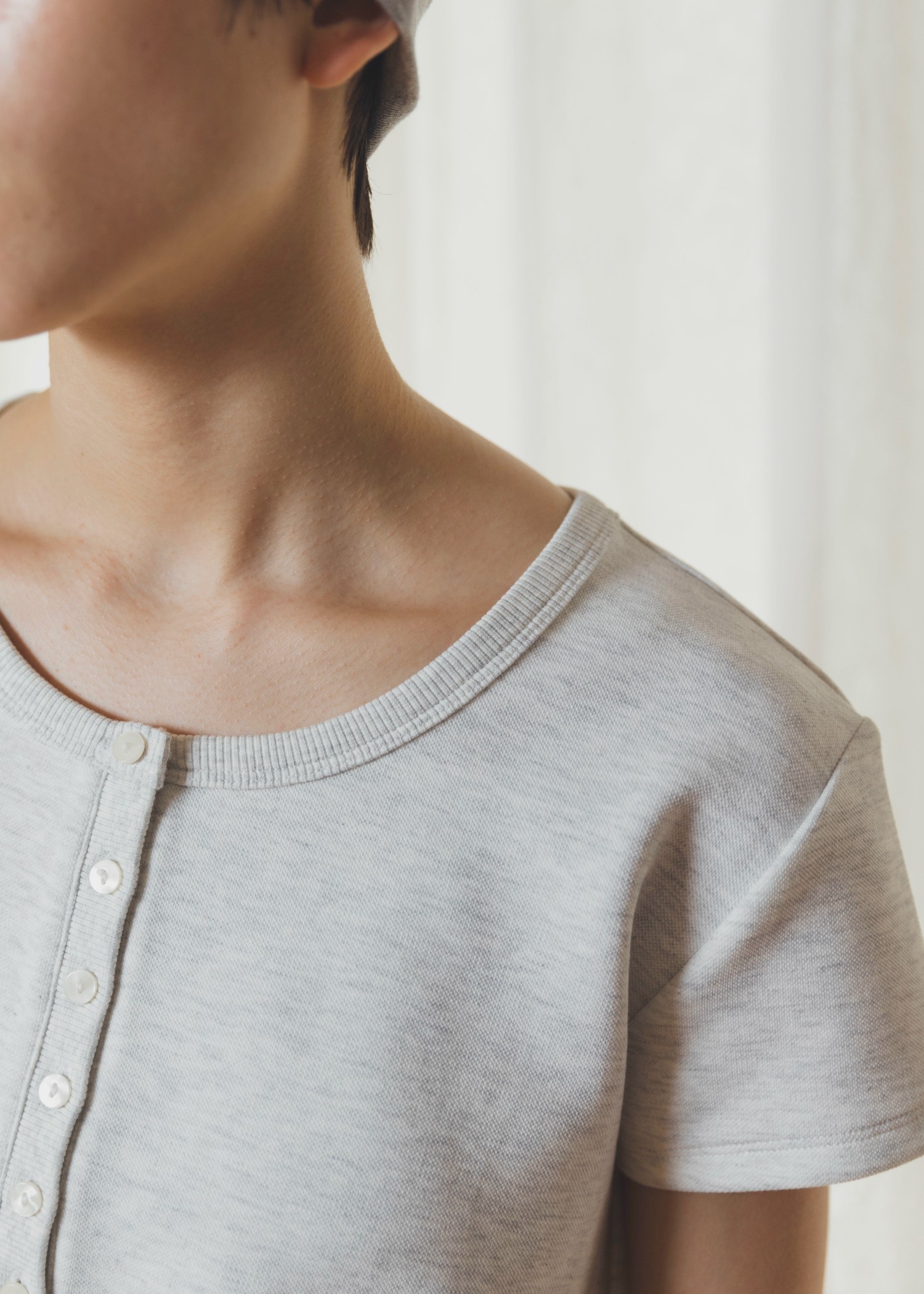 short cardigan seed stitch tops