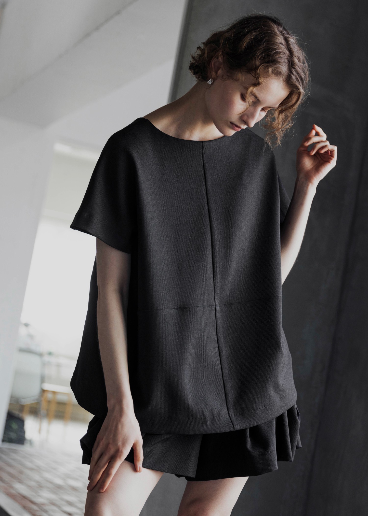 pocket design constructive kaftan tops