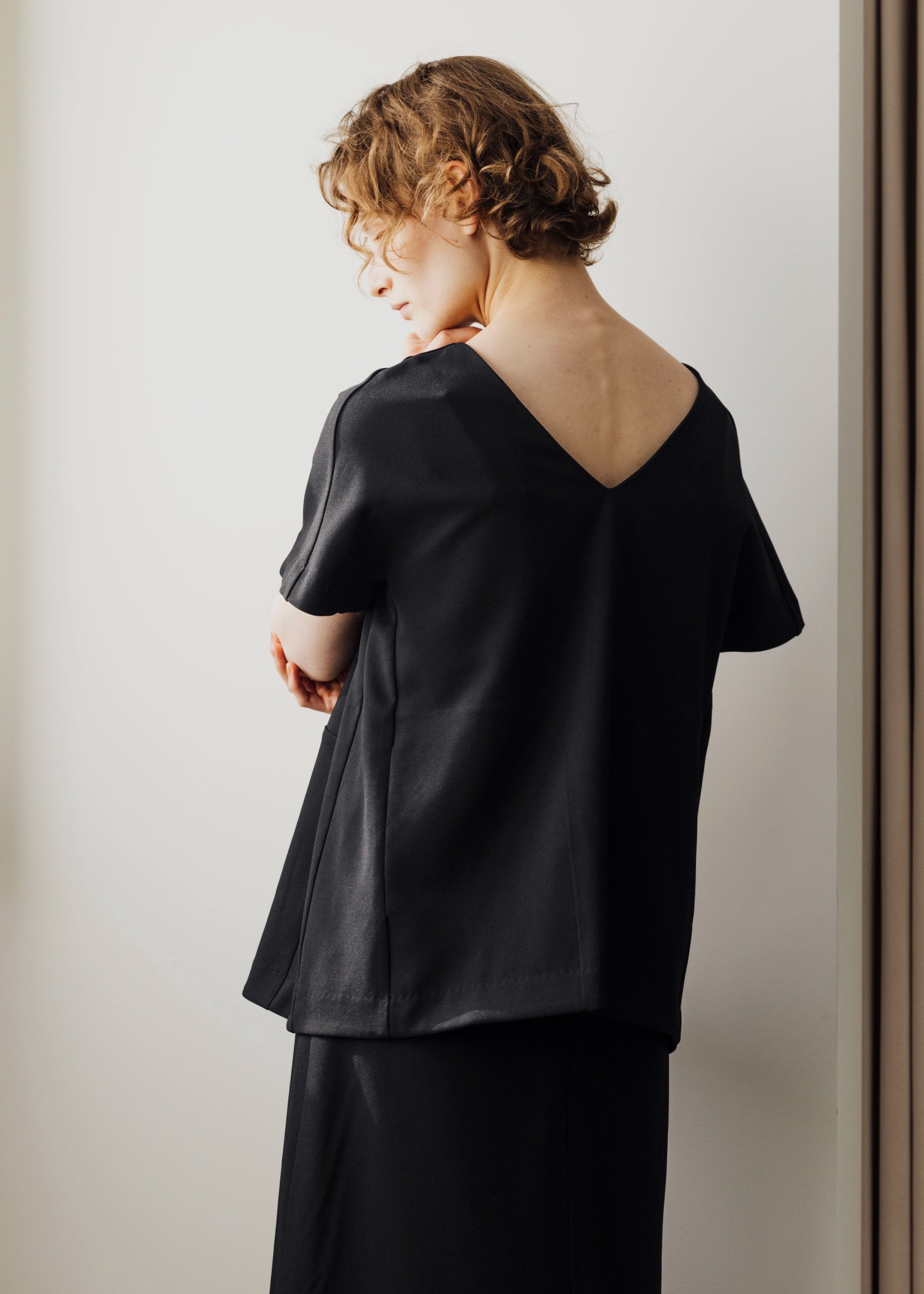 pocket design constructive kaftan tops