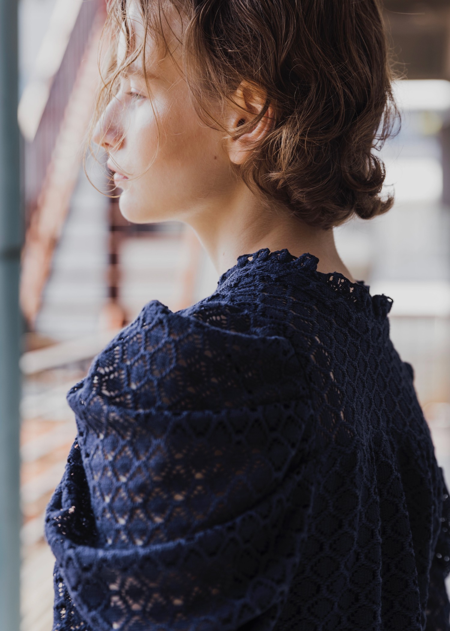 half volume sleeve lace tops