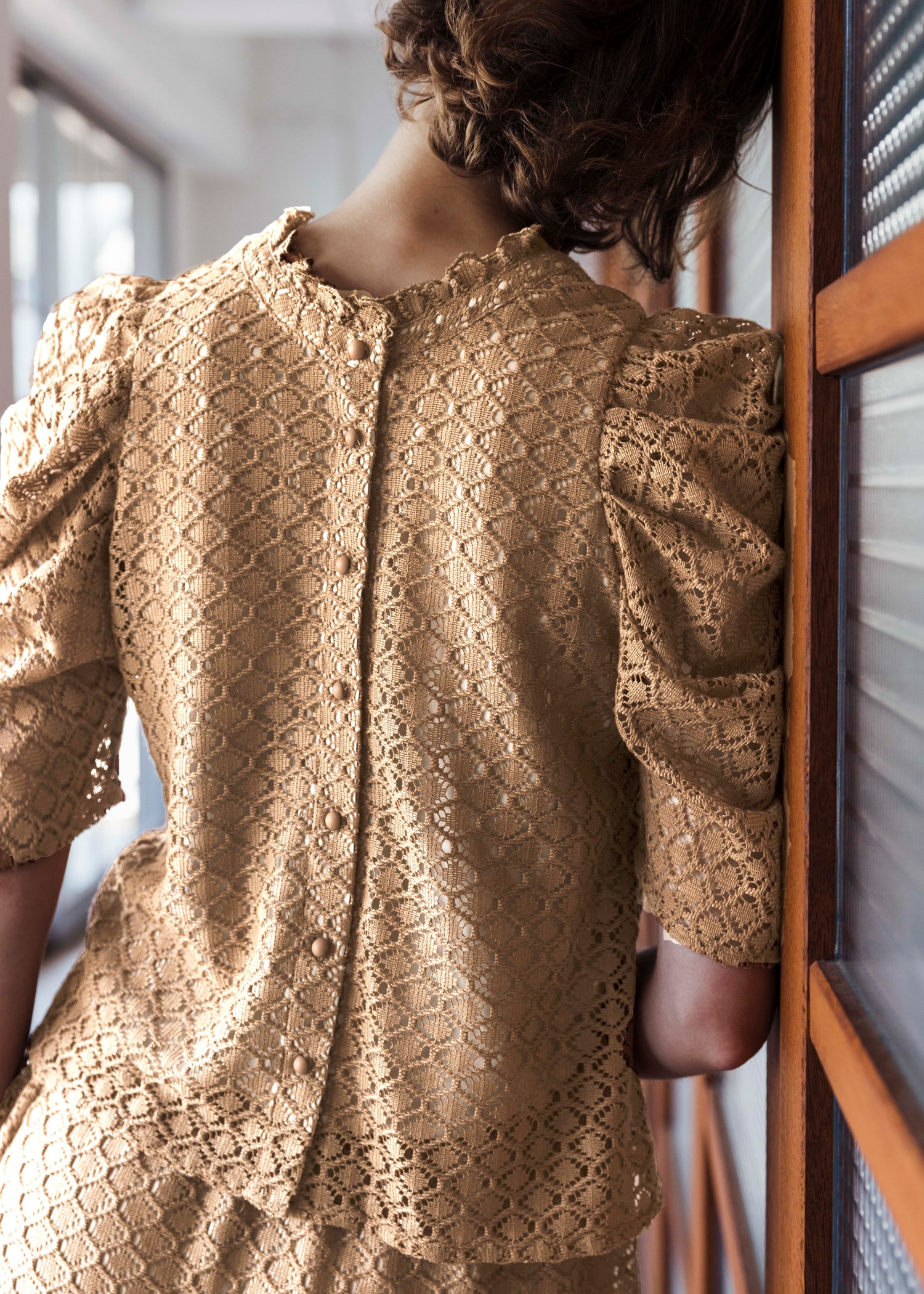 half volume sleeve lace tops