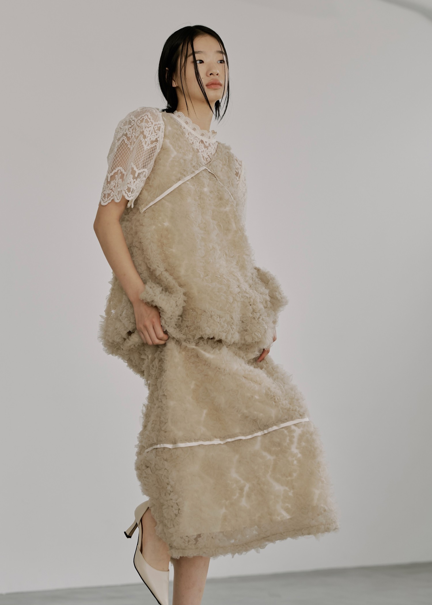ワンピース treaturself fairy tulle peplum tops ワンピース treaturself fairy tulle peplum tops set