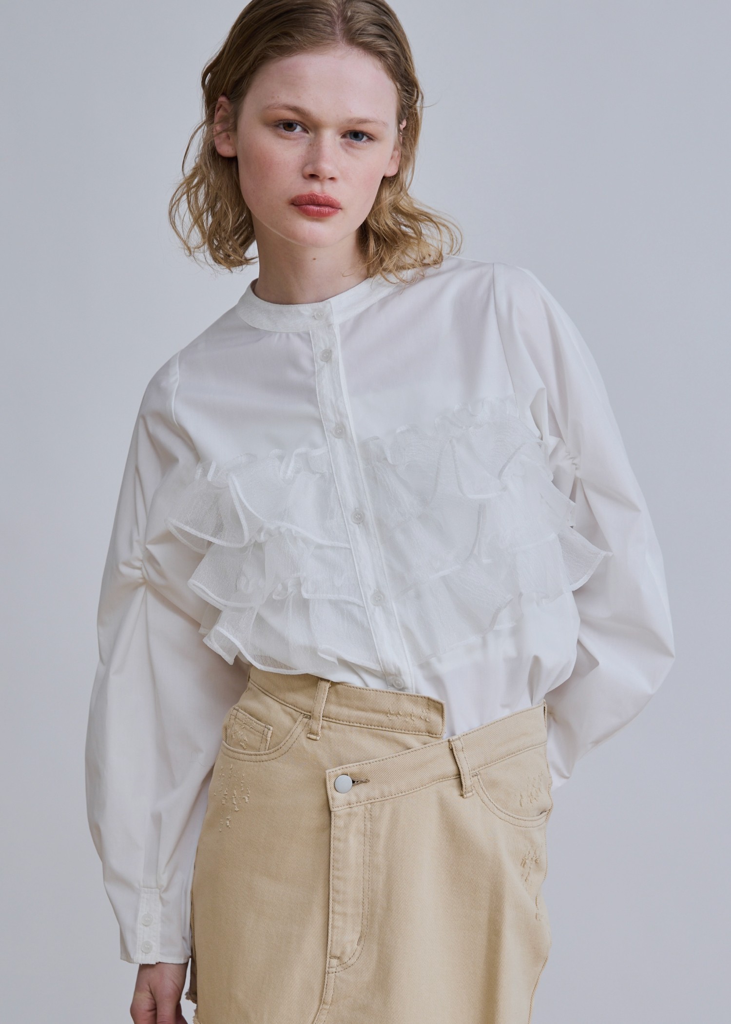 HOWDY 2way frill gilet フリルジレ howdy 2way frill gilet ハウディ フリルジレ ジレ 黒