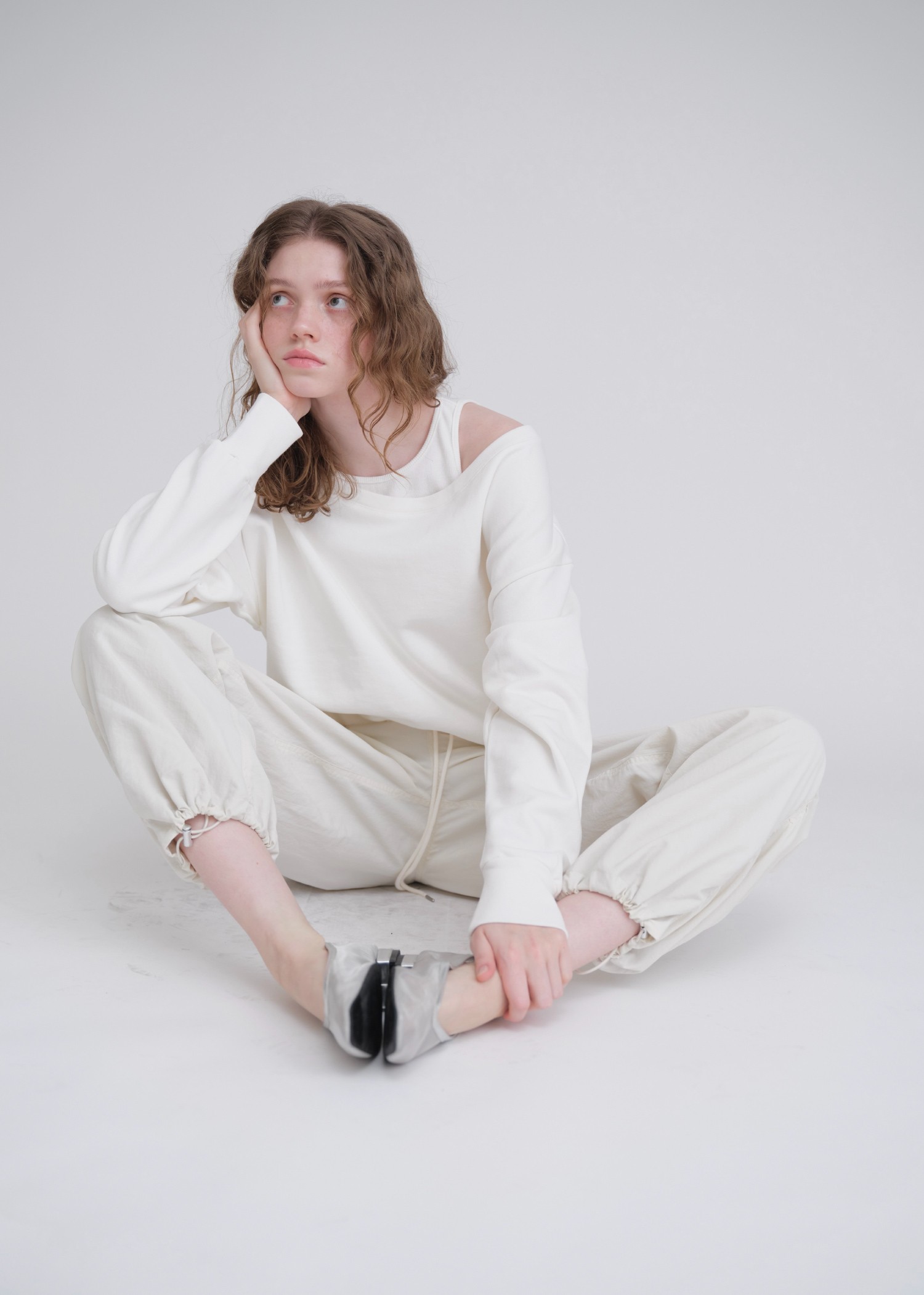 tank layered like sweat tops