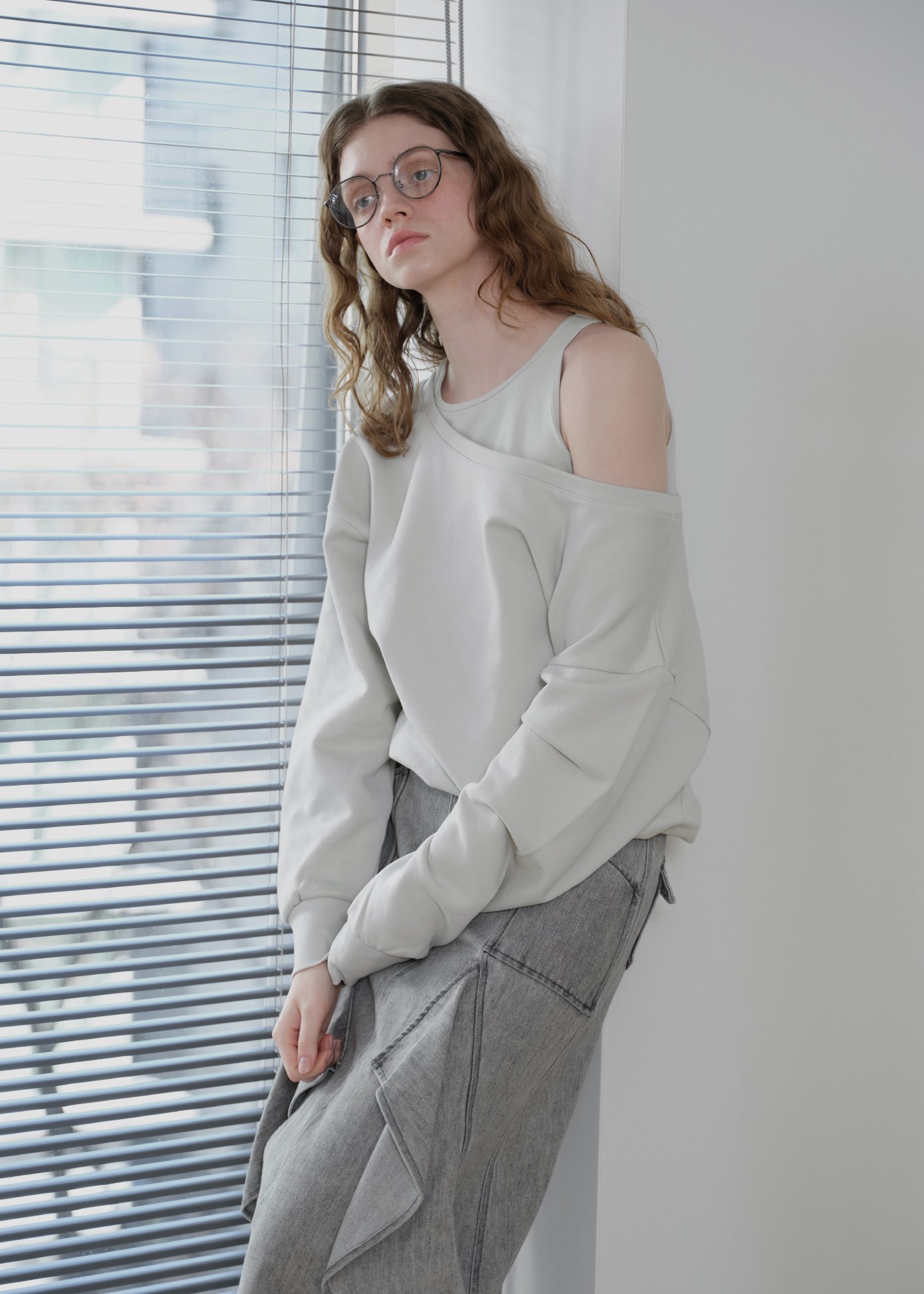 tank layered like sweat tops