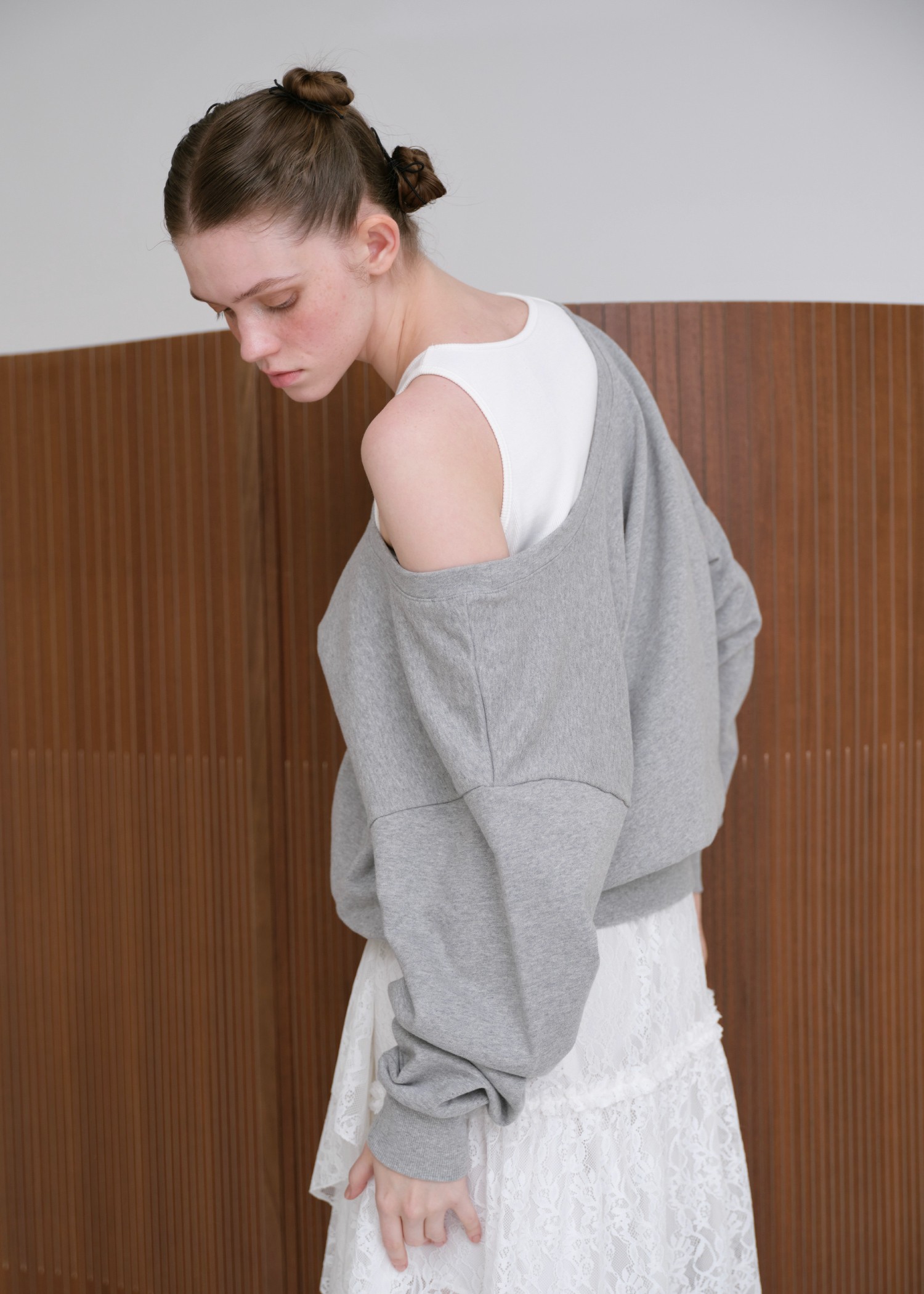 tank layered like sweat tops