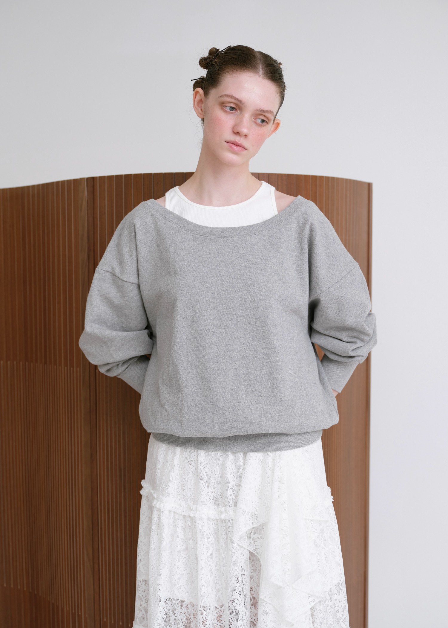 tank layered like sweat tops