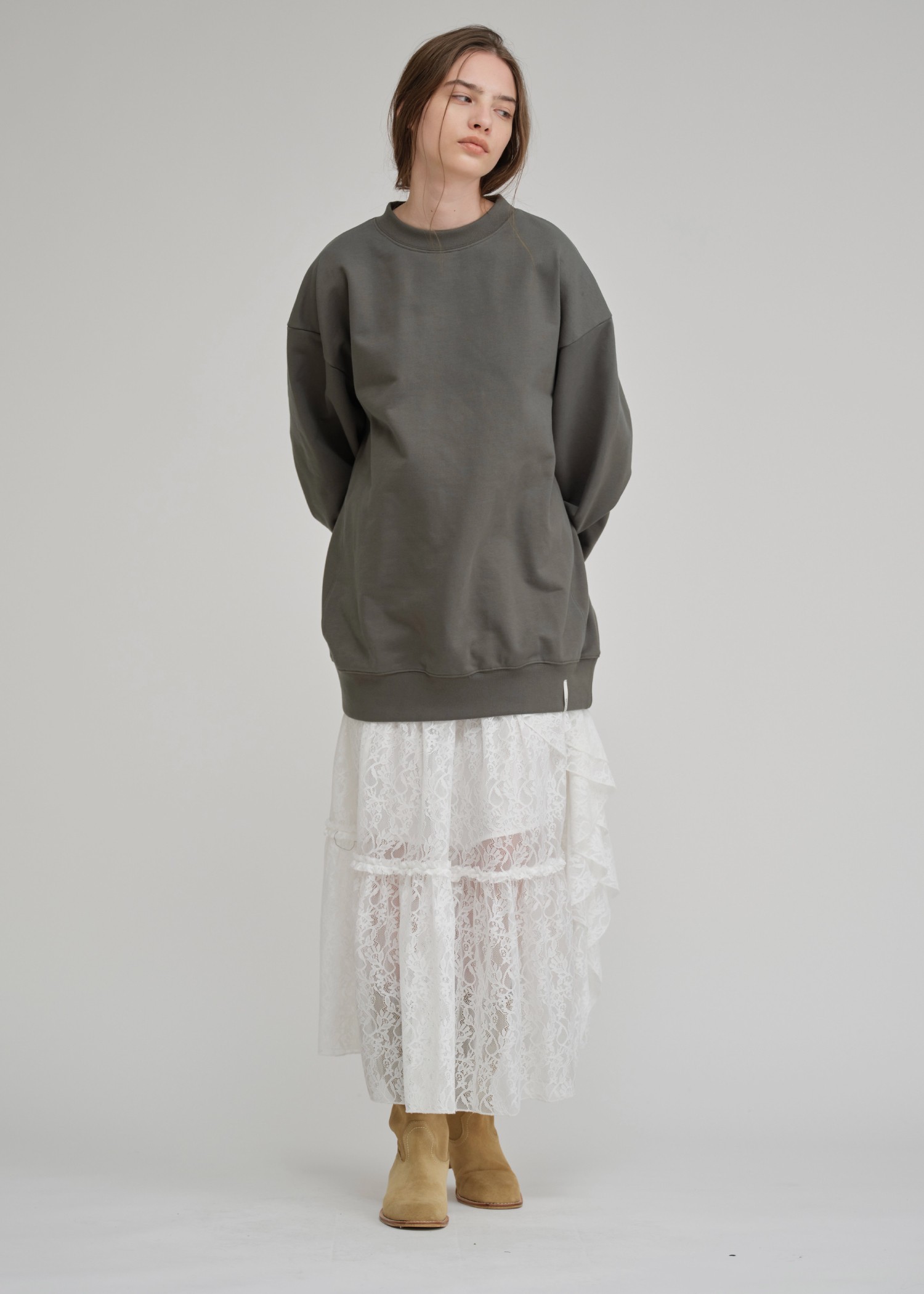 back tag selectable size sweat