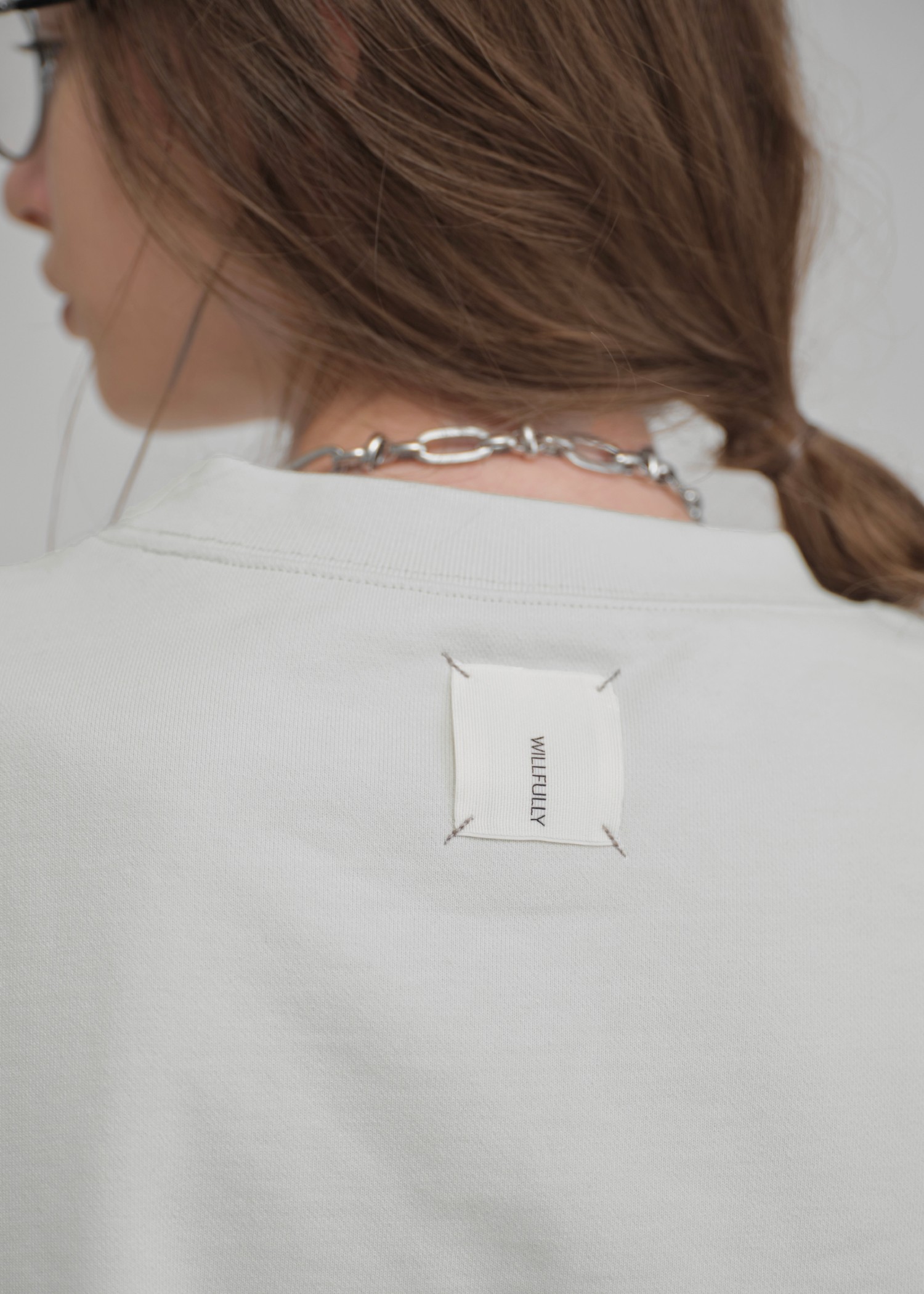 back tag selectable size sweat