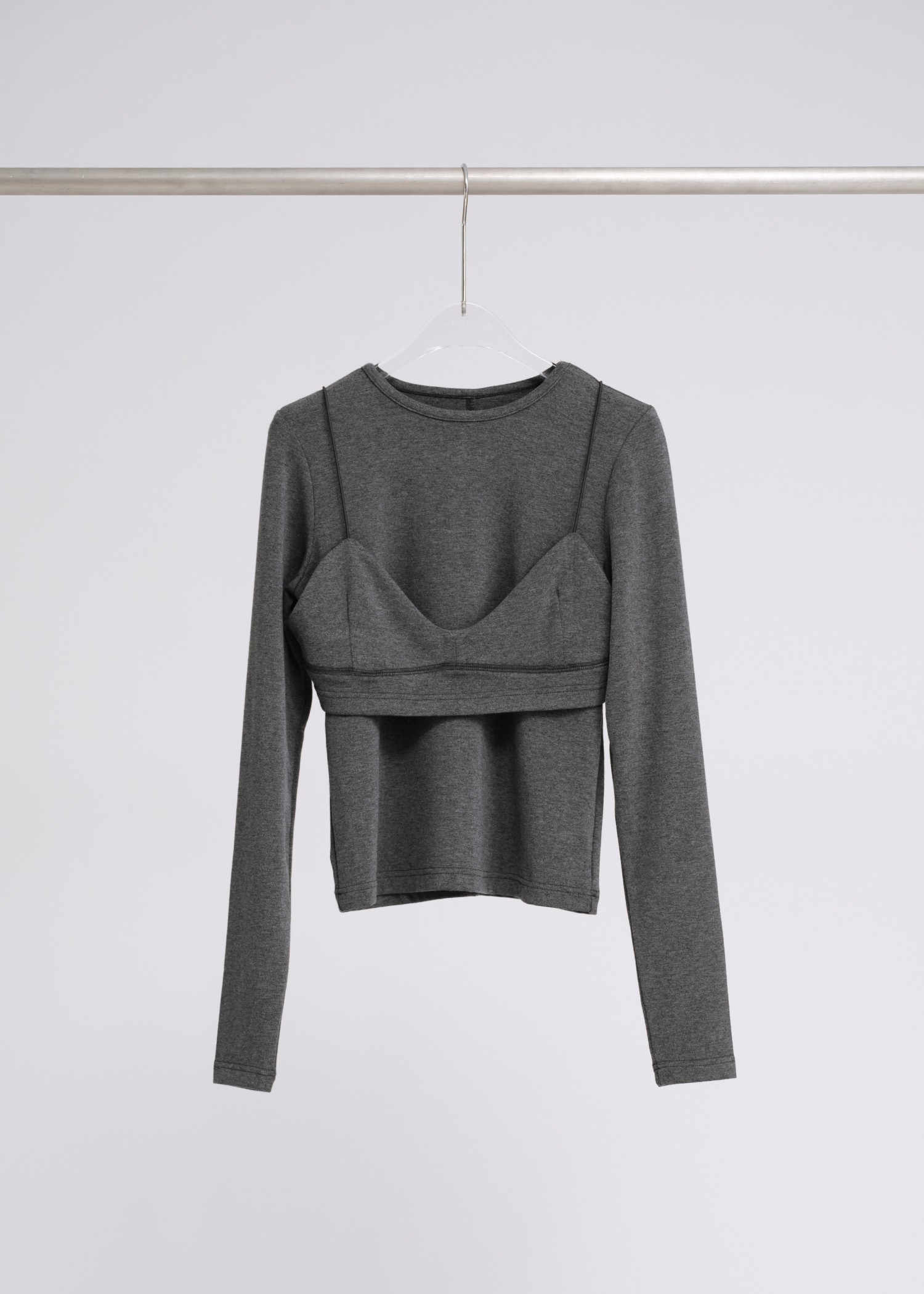 smooth decoration stitch long T