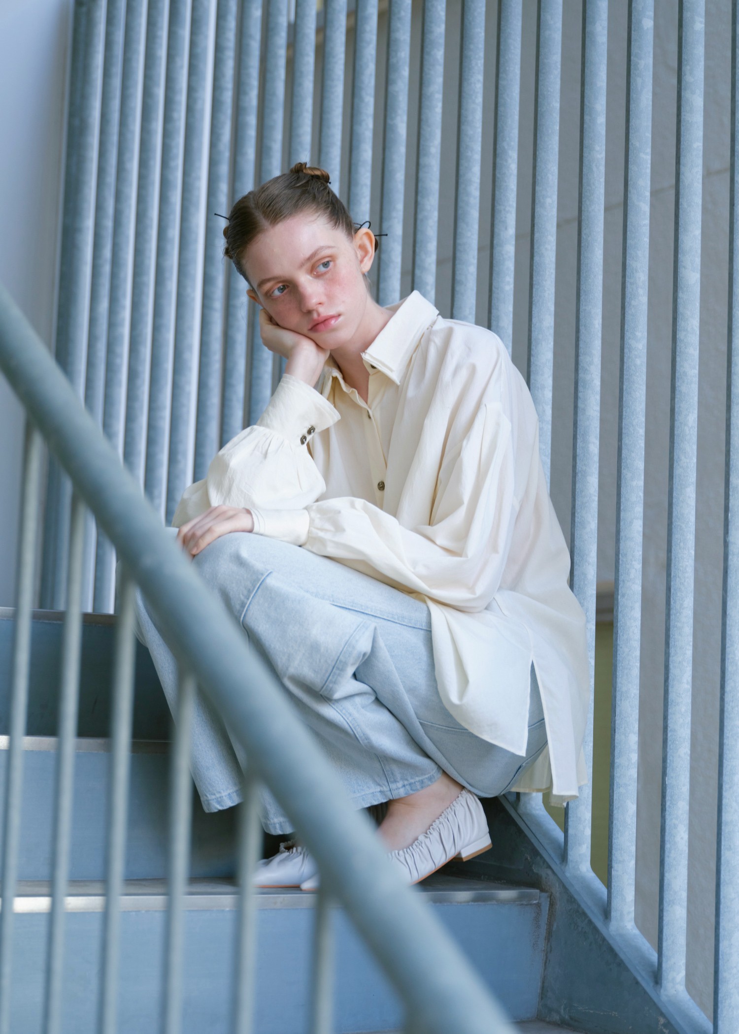 collar & cuffs triple layered over SH