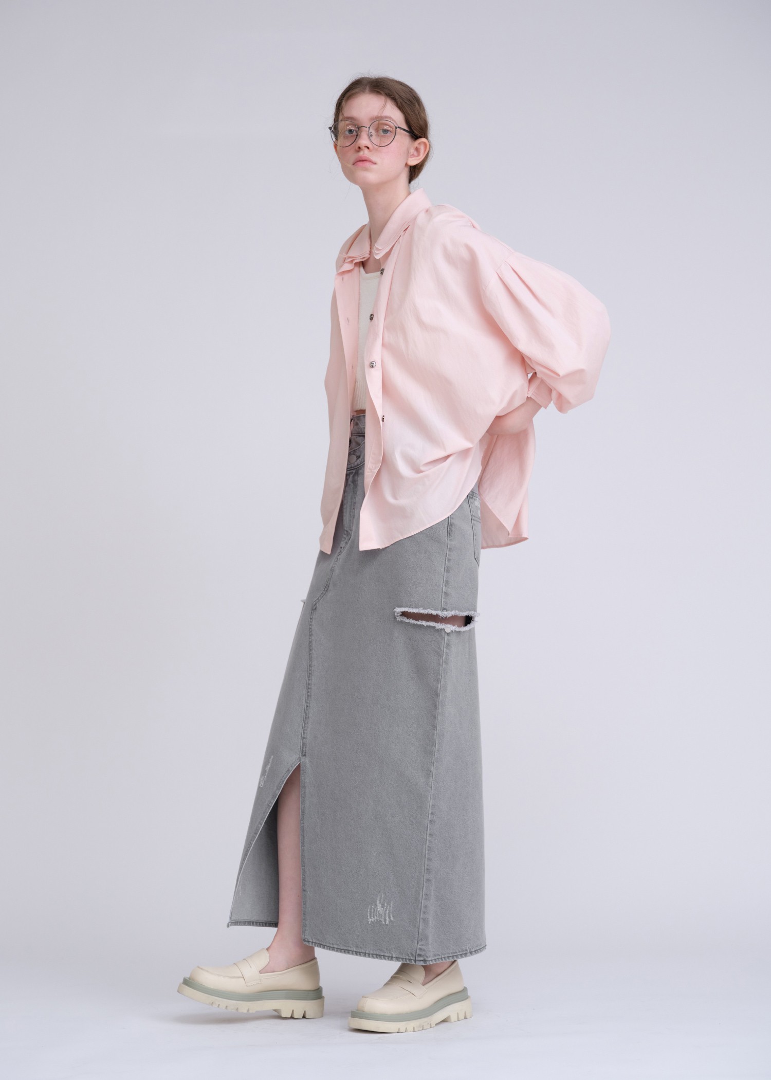 collar & cuffs triple layered over SH