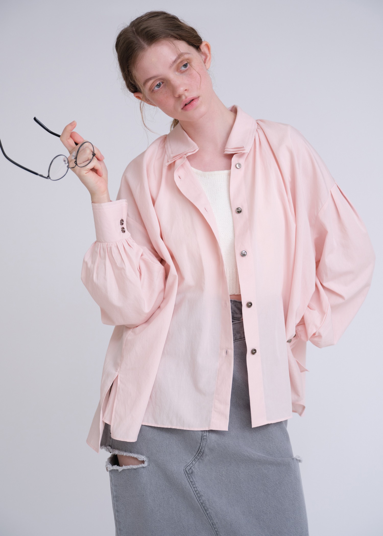 collar & cuffs triple layered over SH