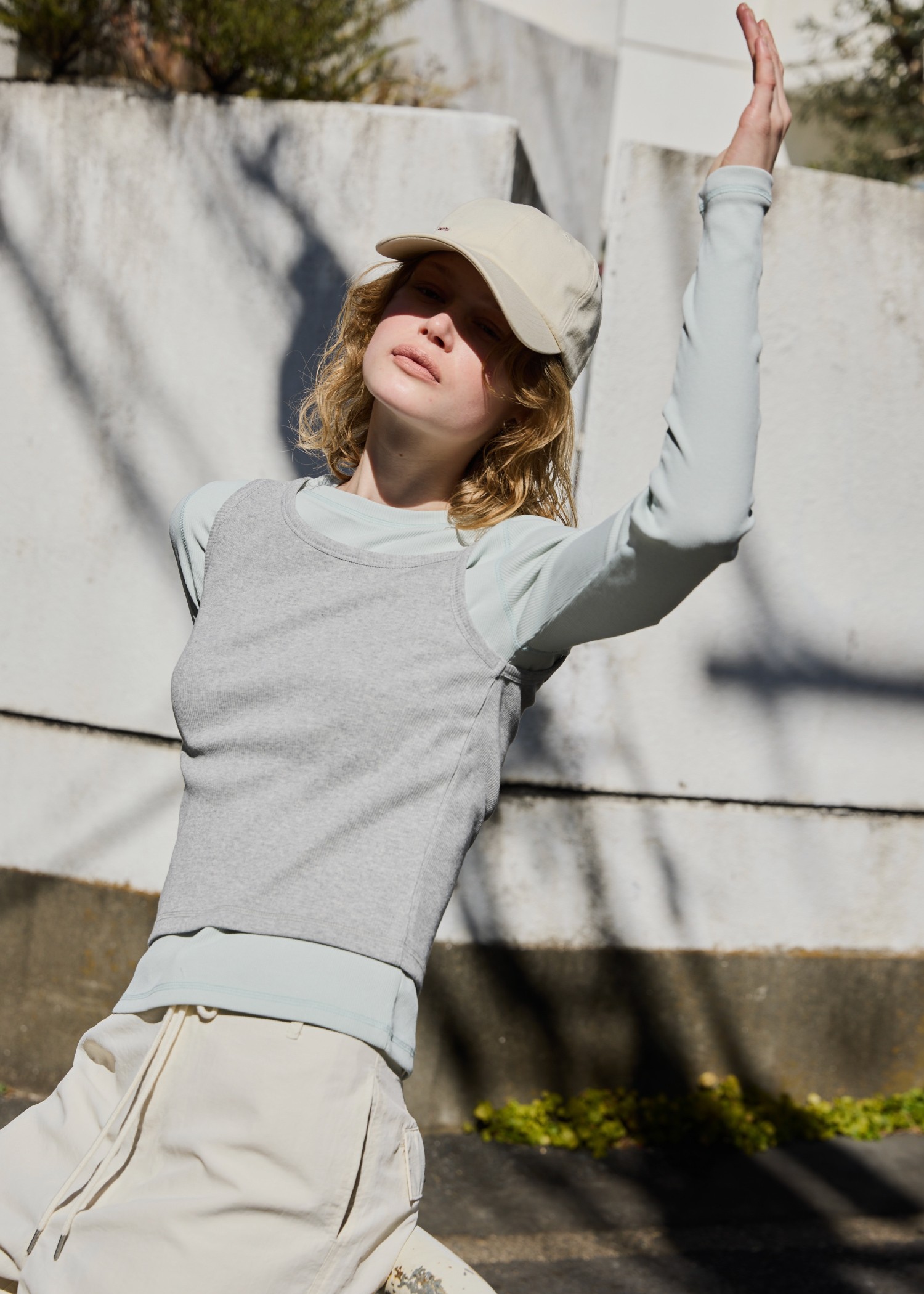 decoration stitch rib long T