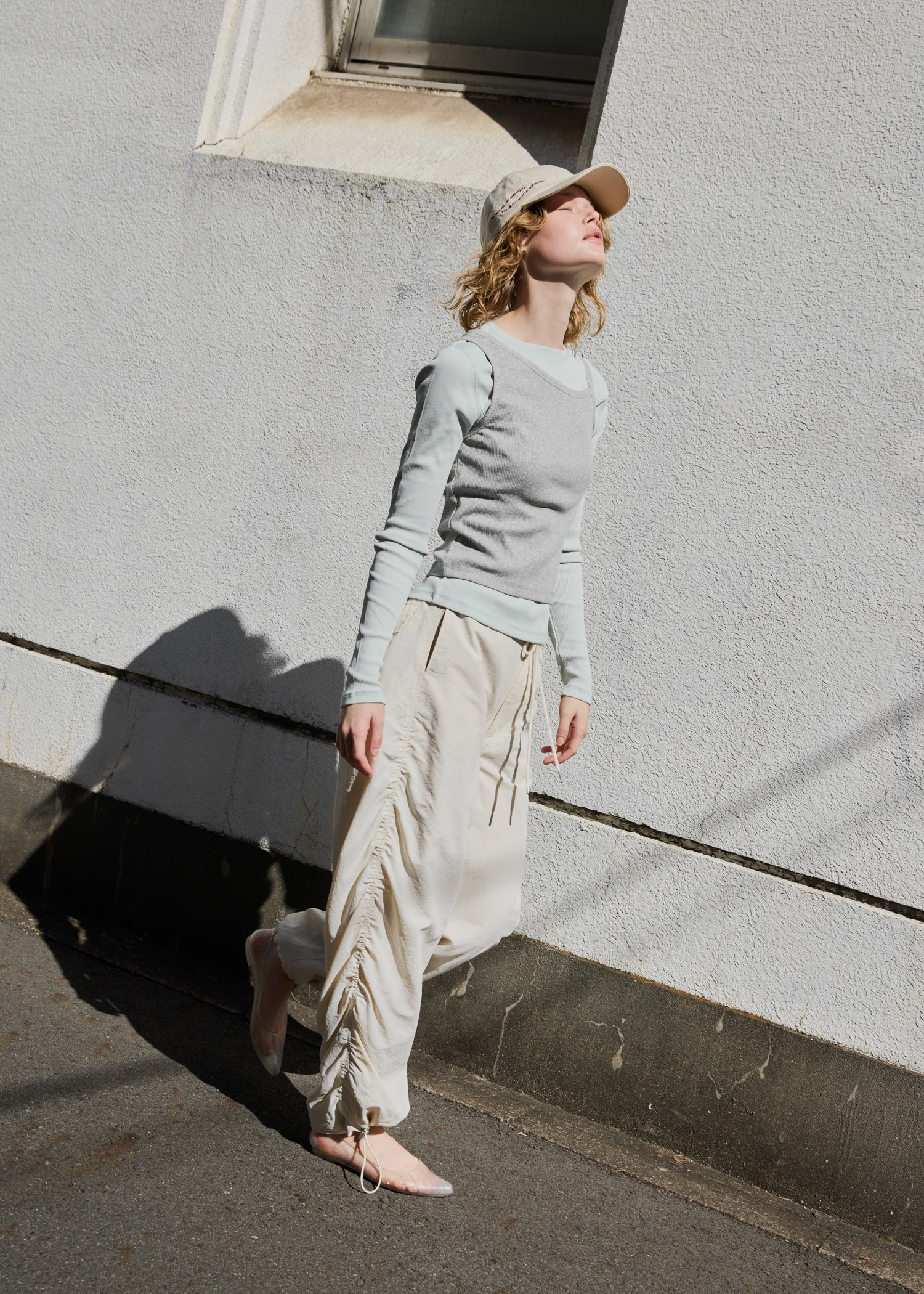 decoration stitch rib long T