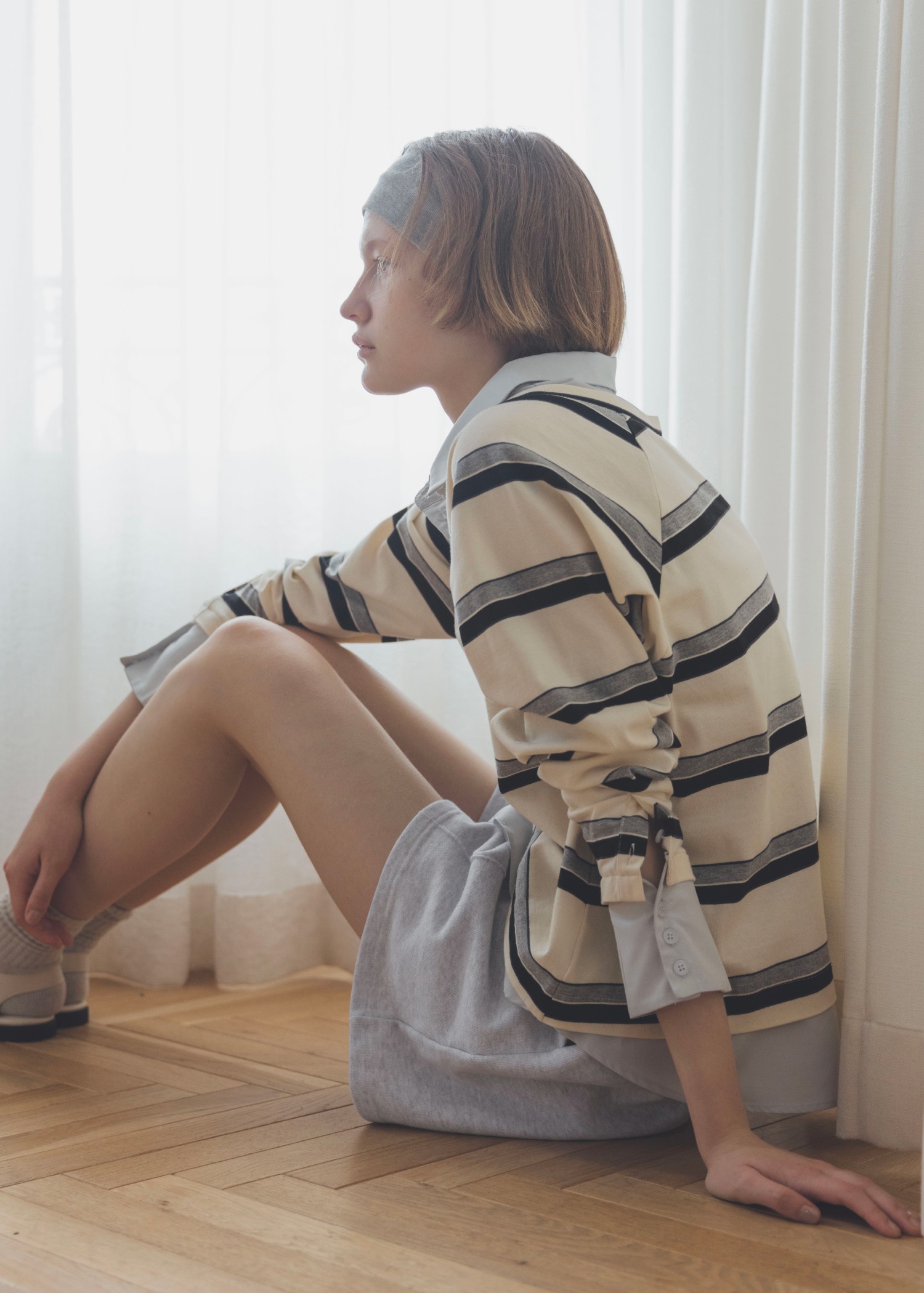 shirt layered random border rugger tops