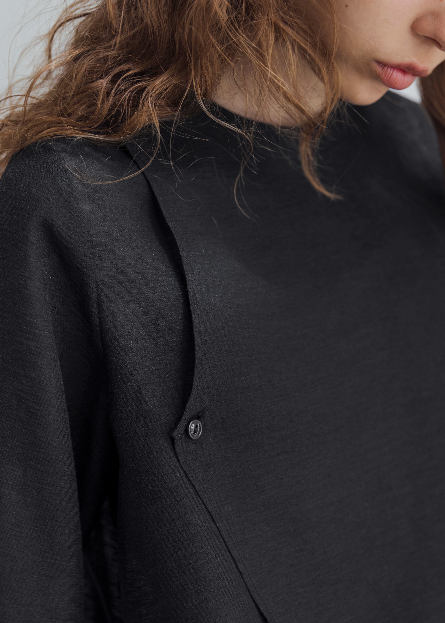 asymmetry layered sheer BL