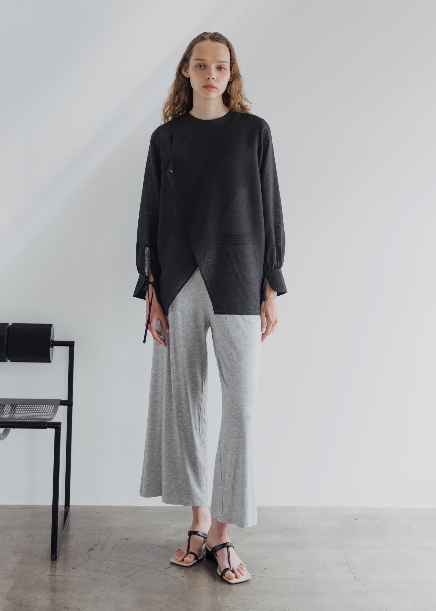 asymmetry layered sheer BL