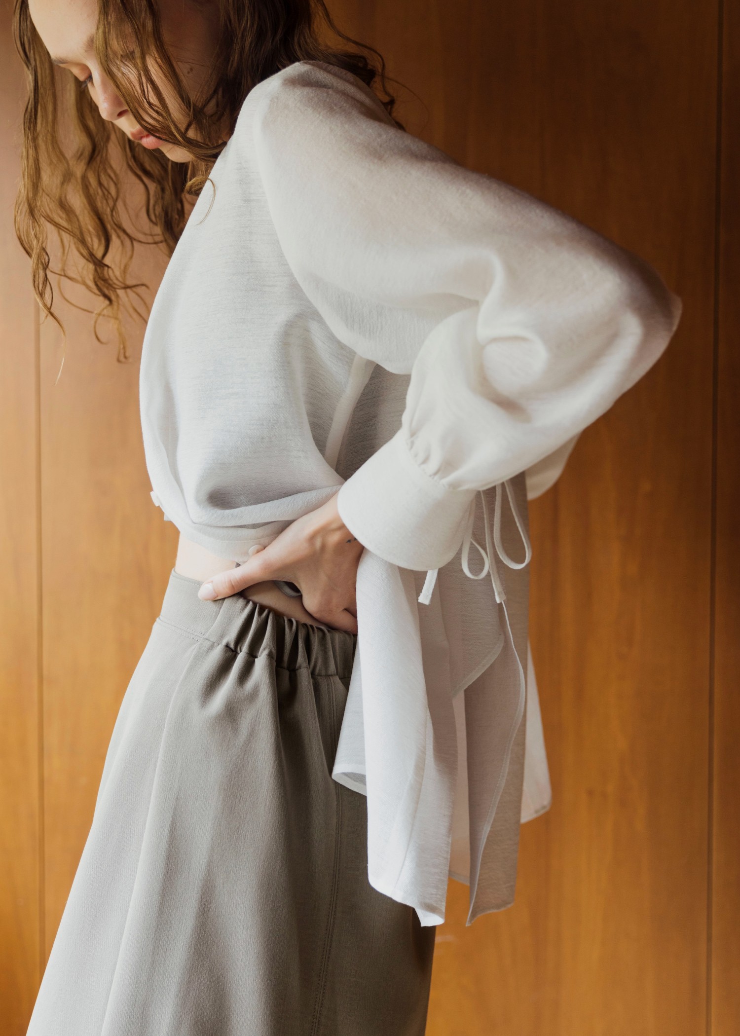 asymmetry layered sheer BL