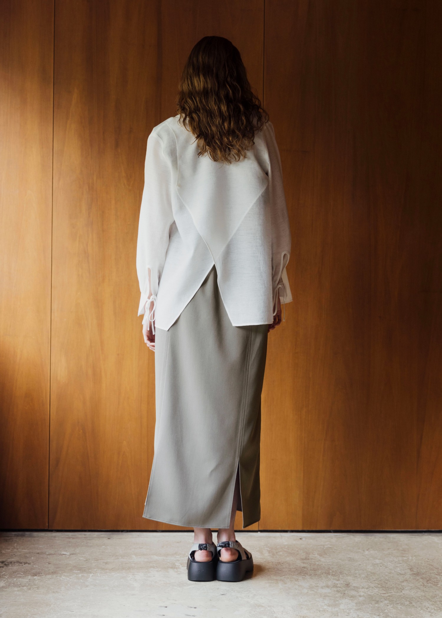 asymmetry layered sheer BL