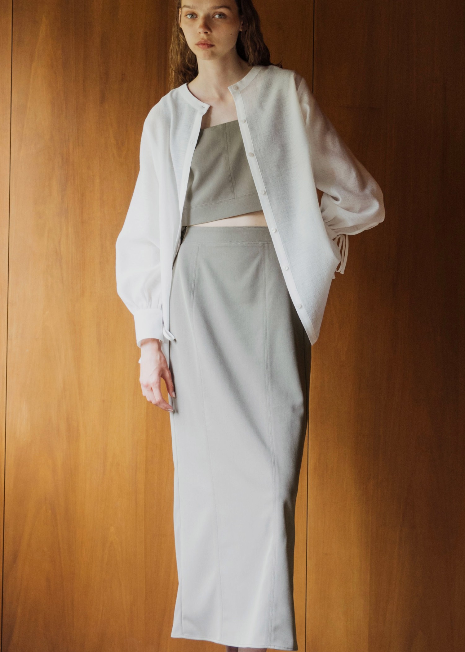 asymmetry layered sheer BL