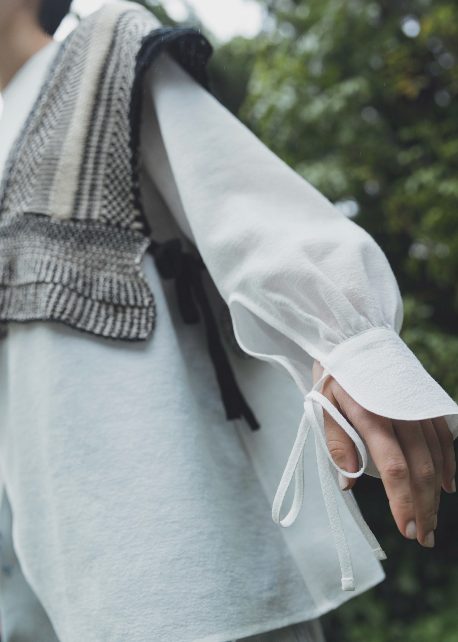 asymmetry layered sheer BL