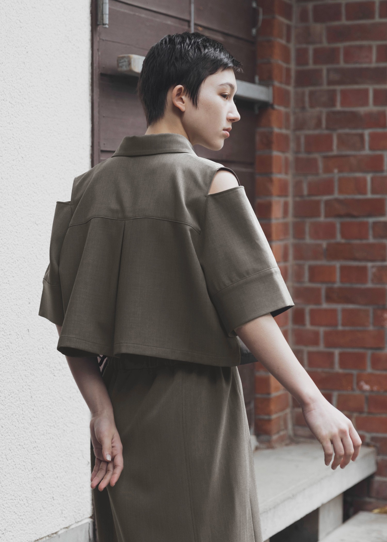 shoulder open short birdseye SH