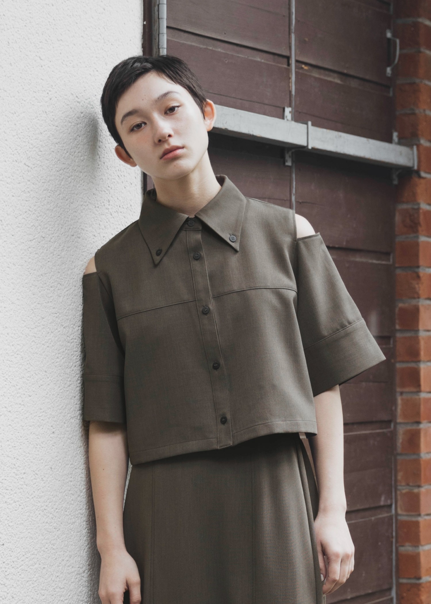 shoulder open short birdseye SH