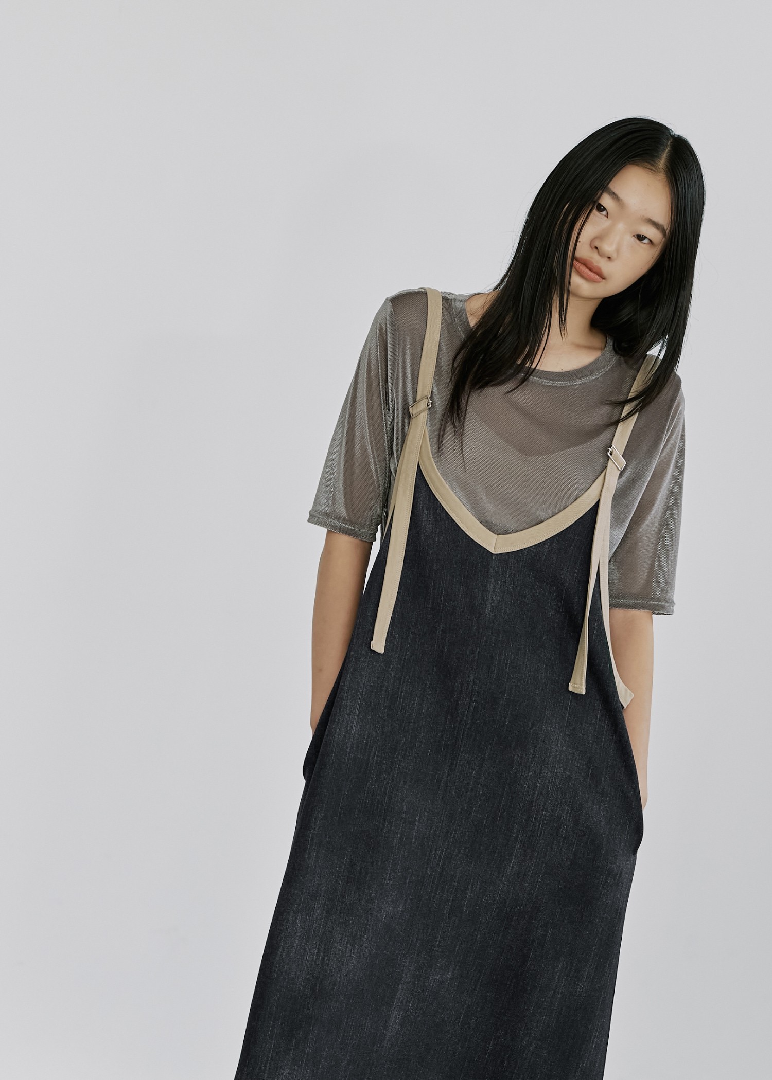 velour mesh tulle half sleeve tops