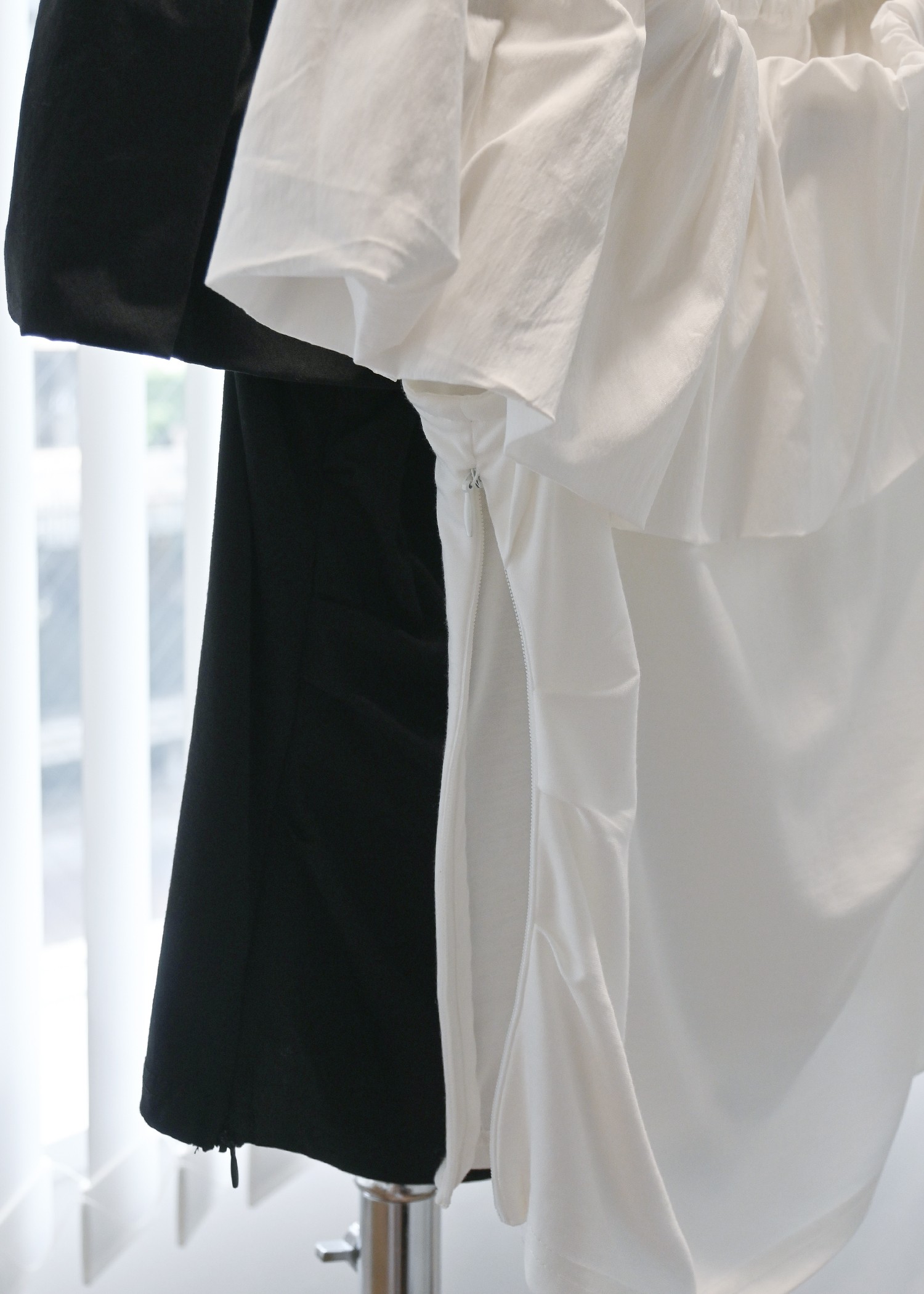 off shoulder frill turnup tops