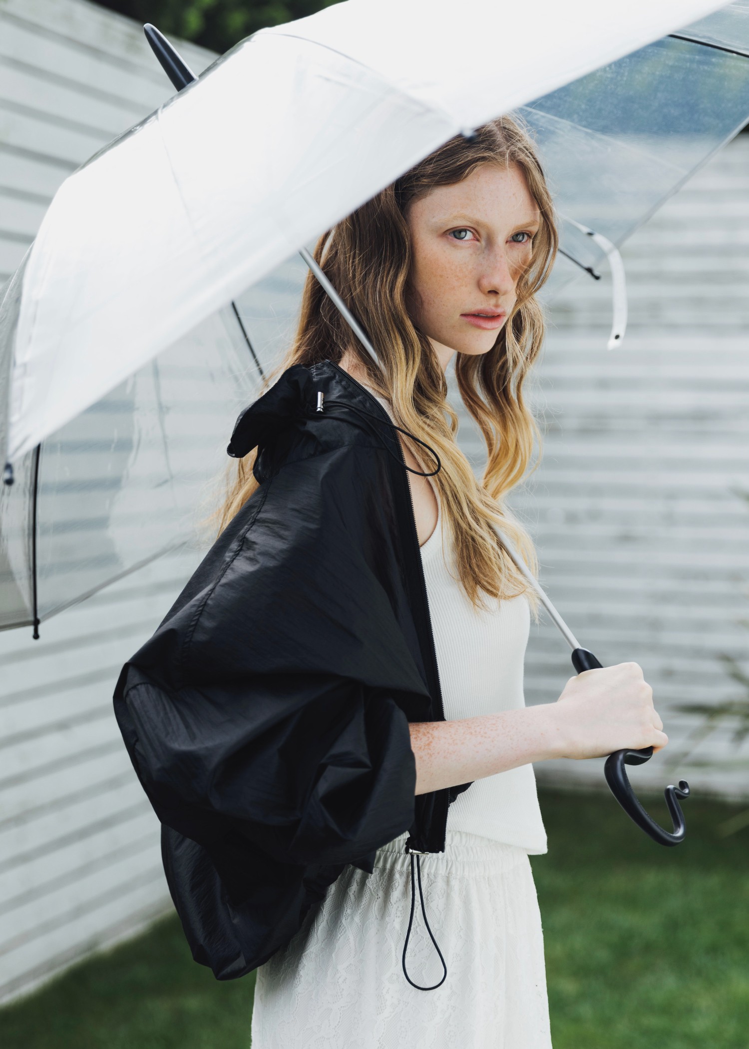 sheer nylon drawstring tops