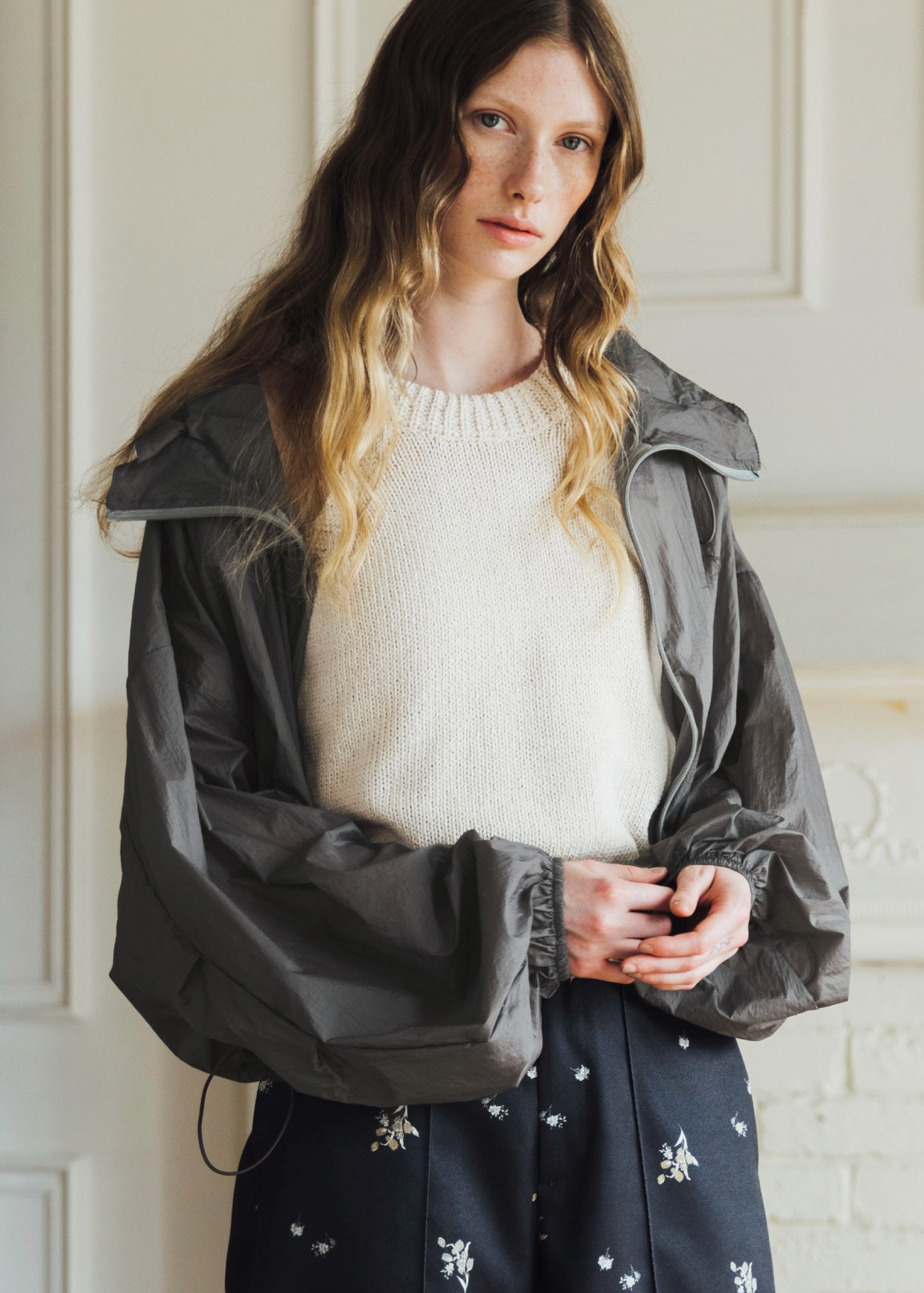 sheer nylon drawstring tops