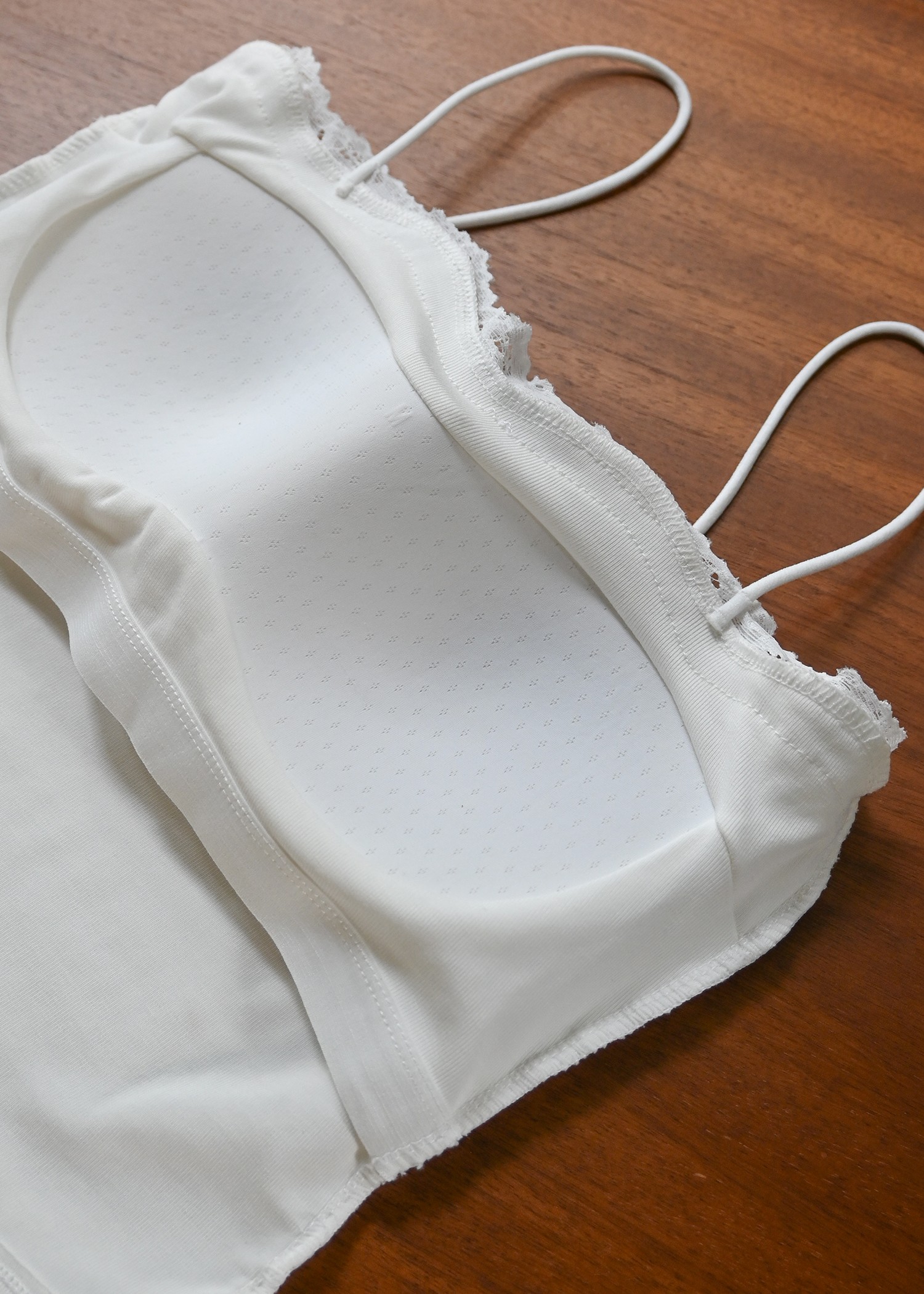 cut and sew lace cup in cami