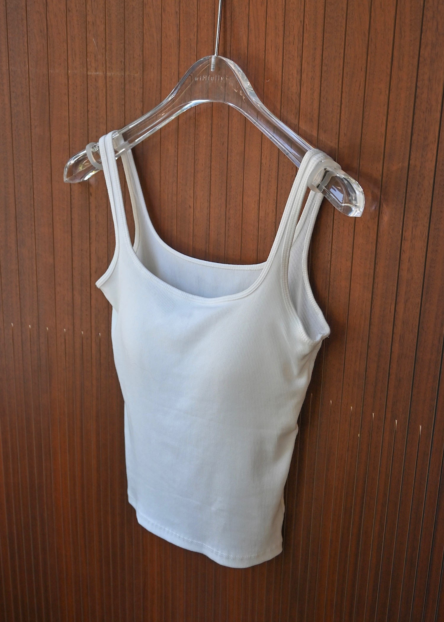 narrow shoulder cup in cami tank