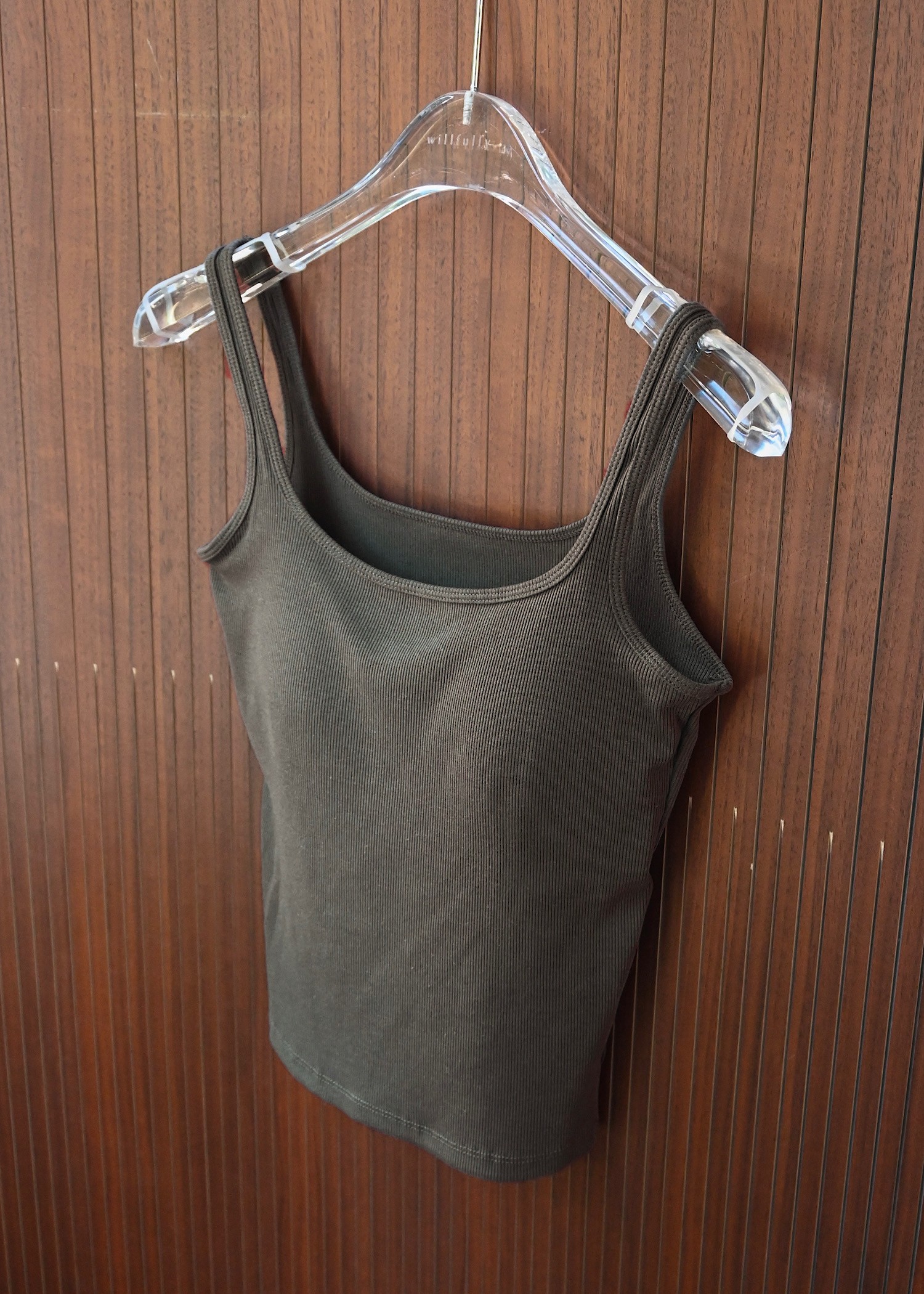 narrow shoulder cup in cami tank