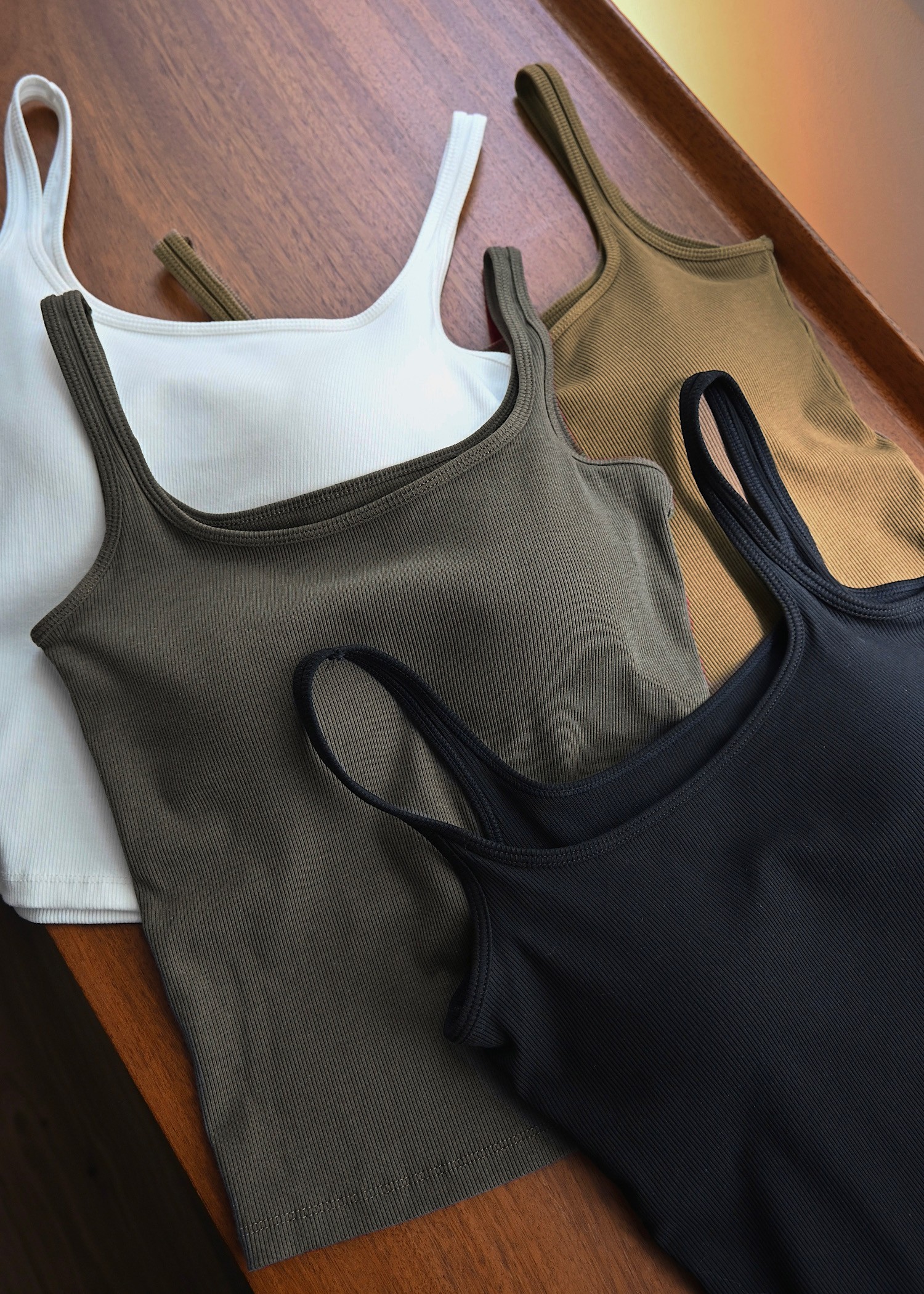 narrow shoulder cup in cami tank