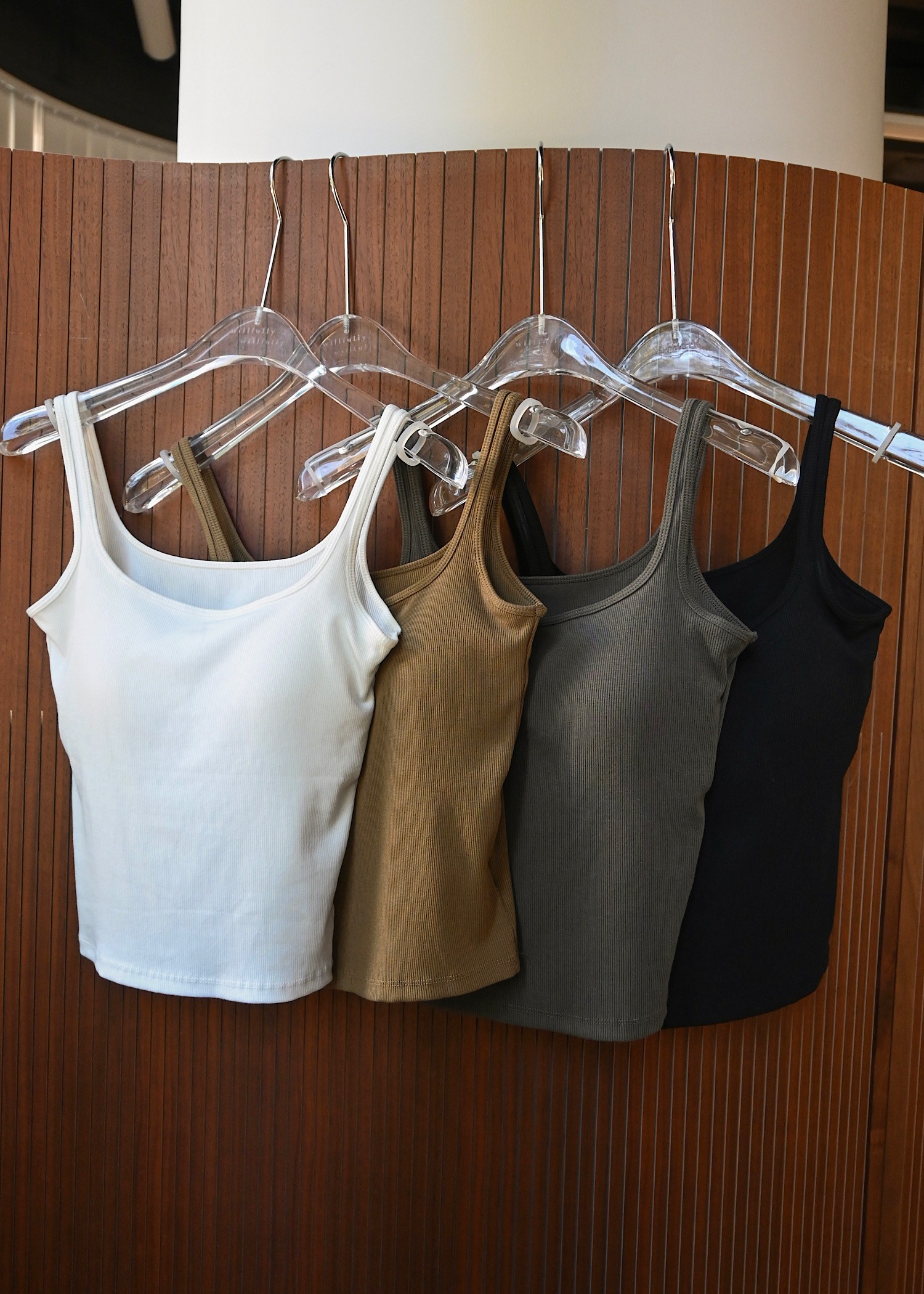 narrow shoulder cup in cami tank