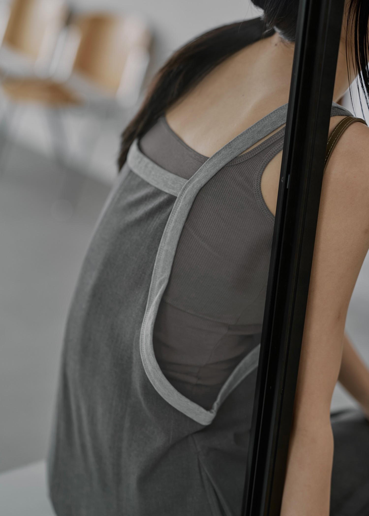 narrow shoulder cup in cami tank