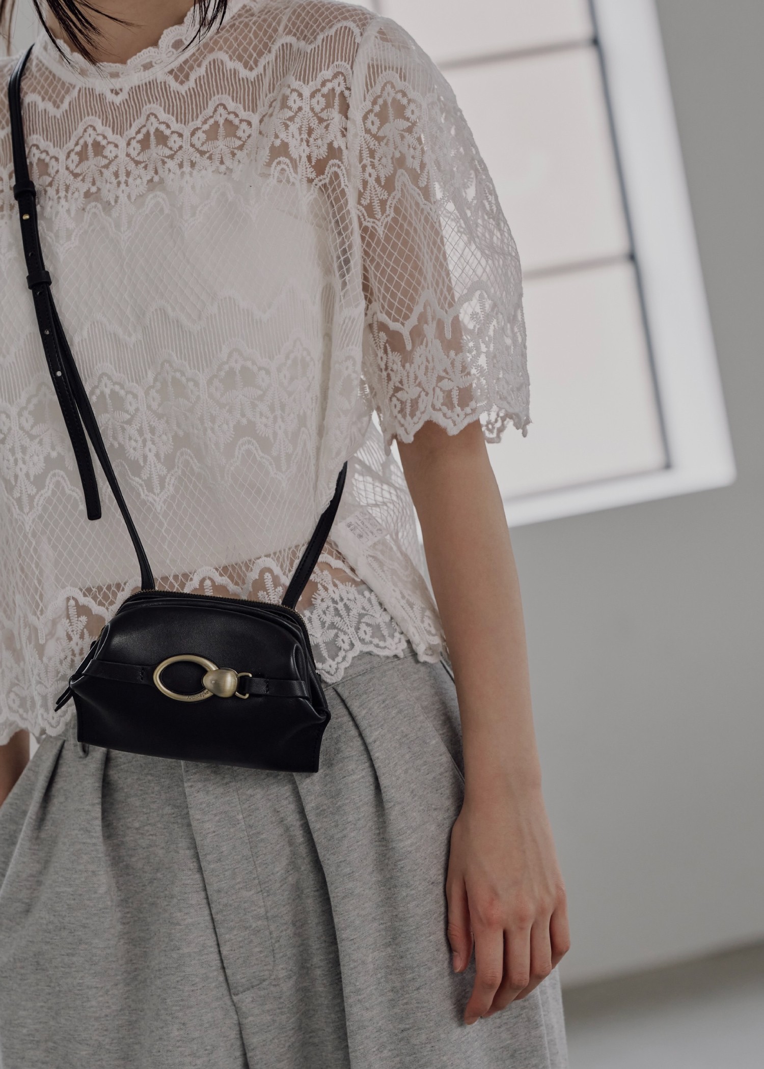 lace sheer half sleeve BL