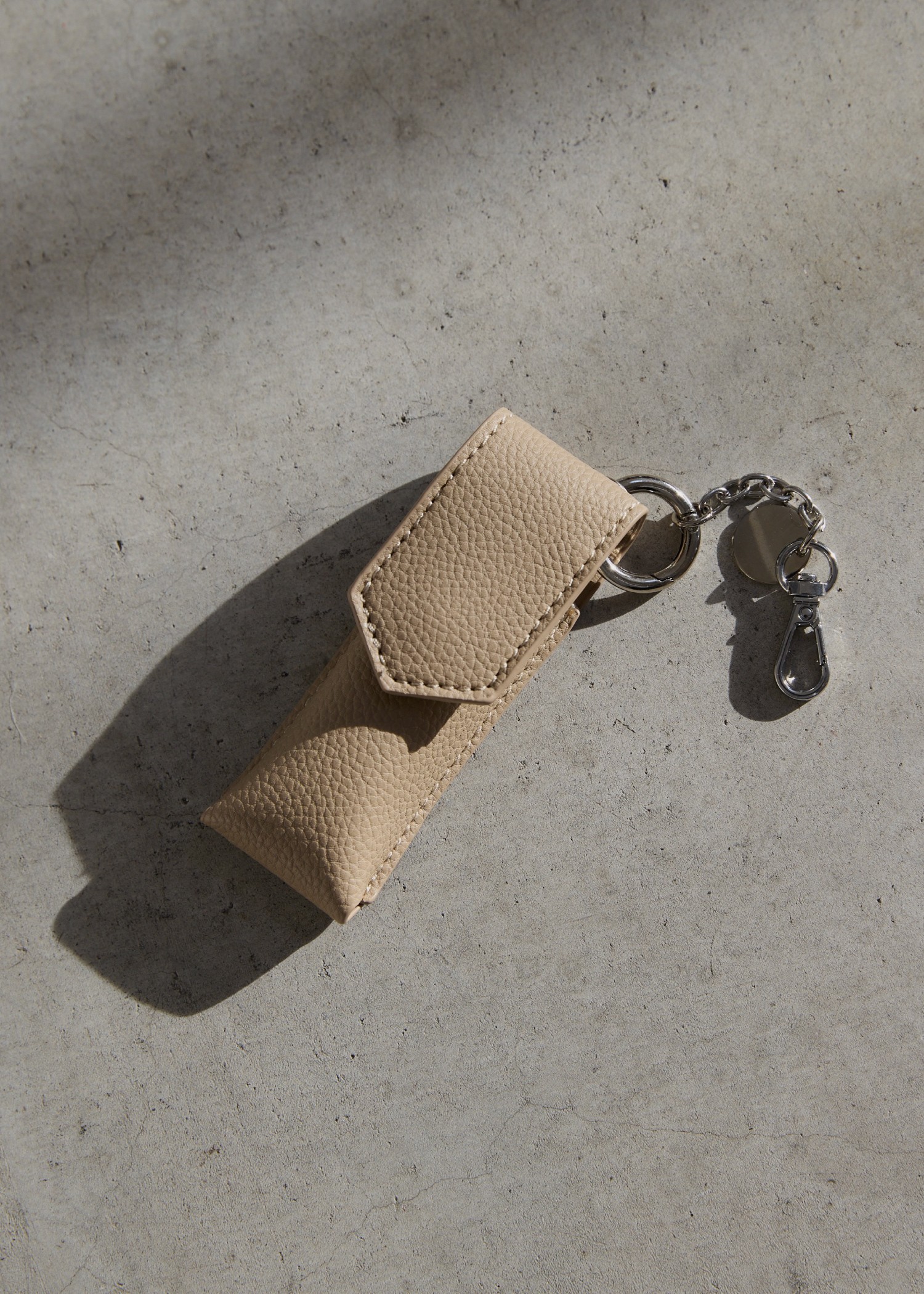 lip case synthelic leather charm