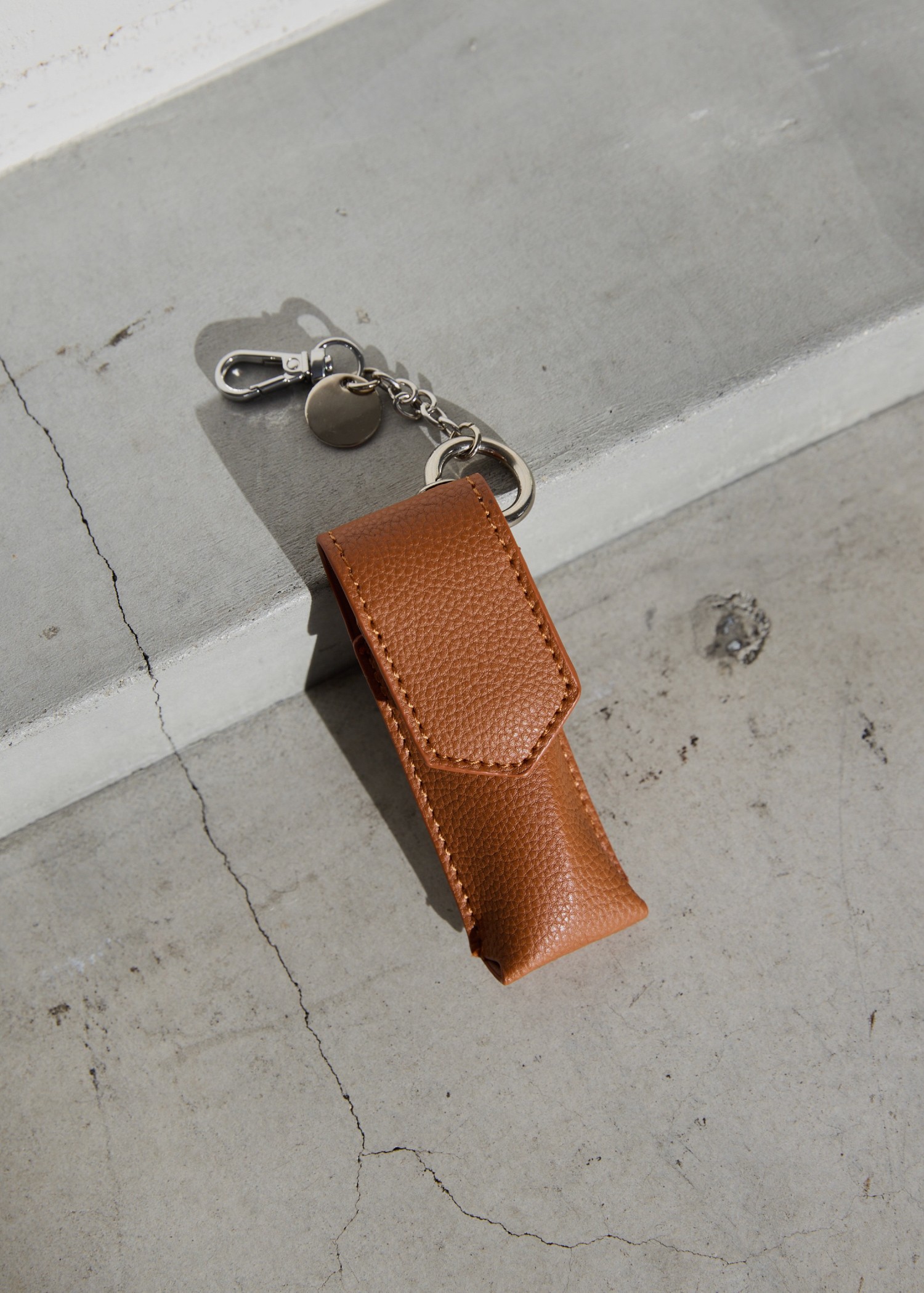 lip case synthelic leather charm