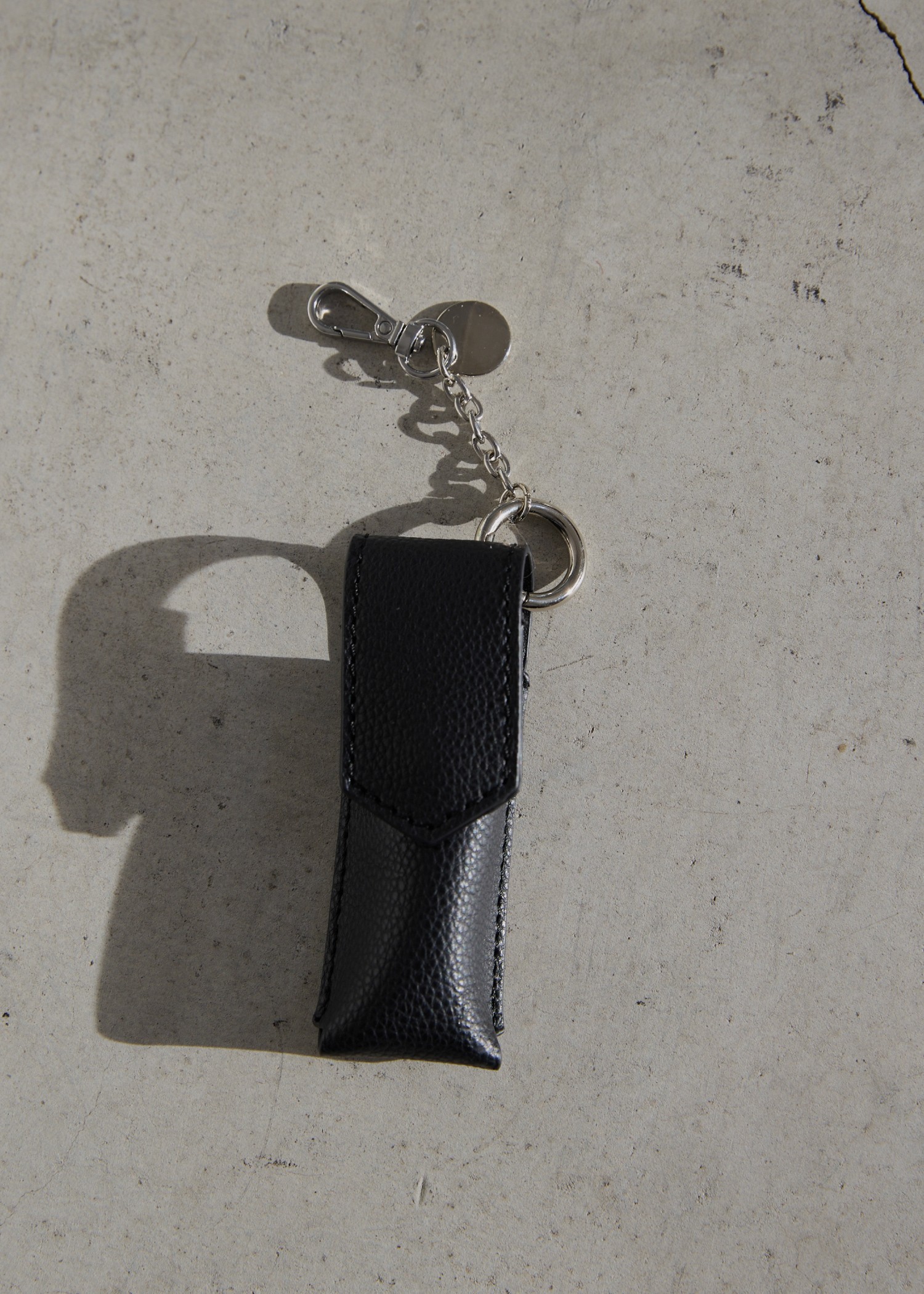 lip case synthelic leather charm