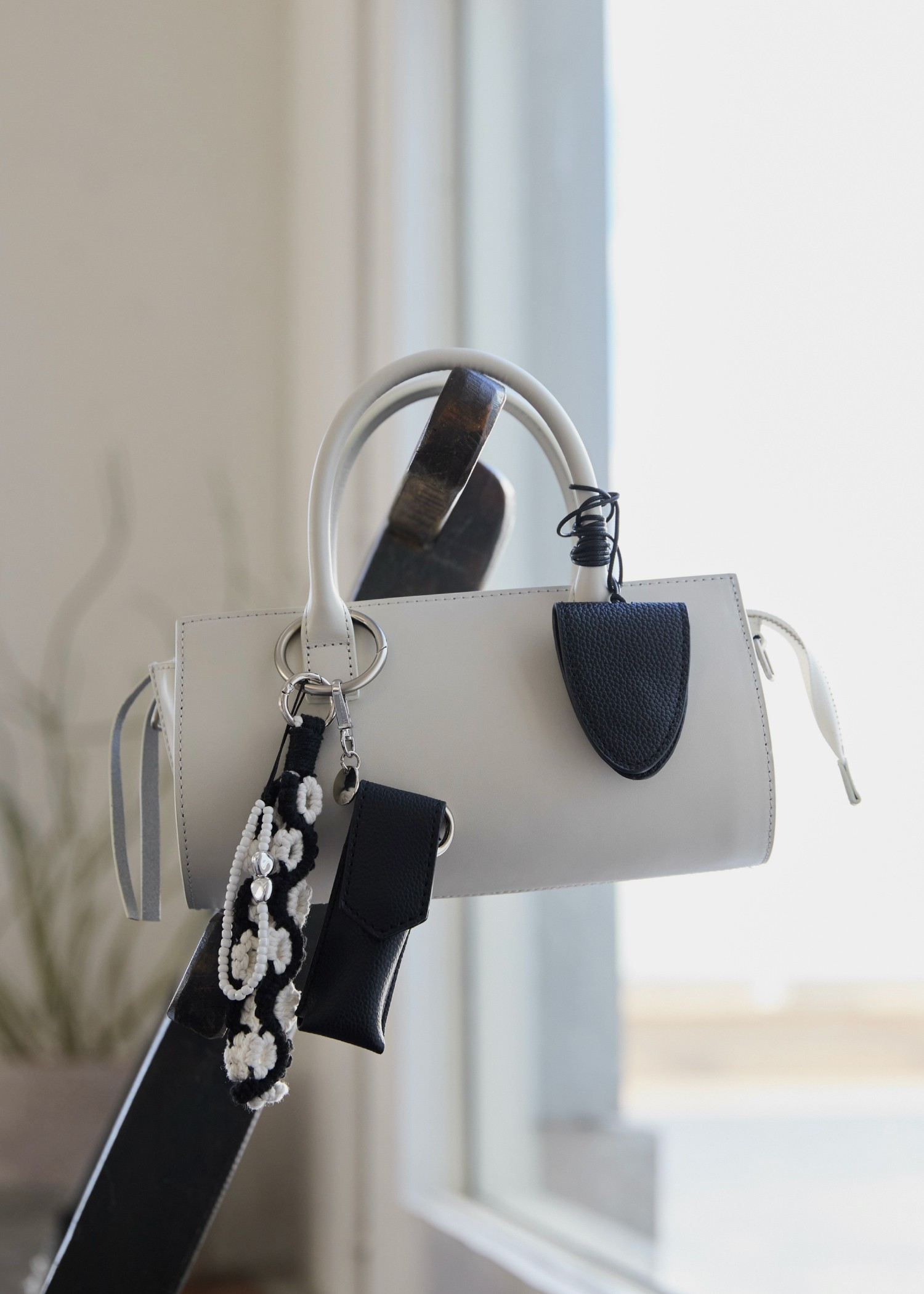 lip case synthelic leather charm