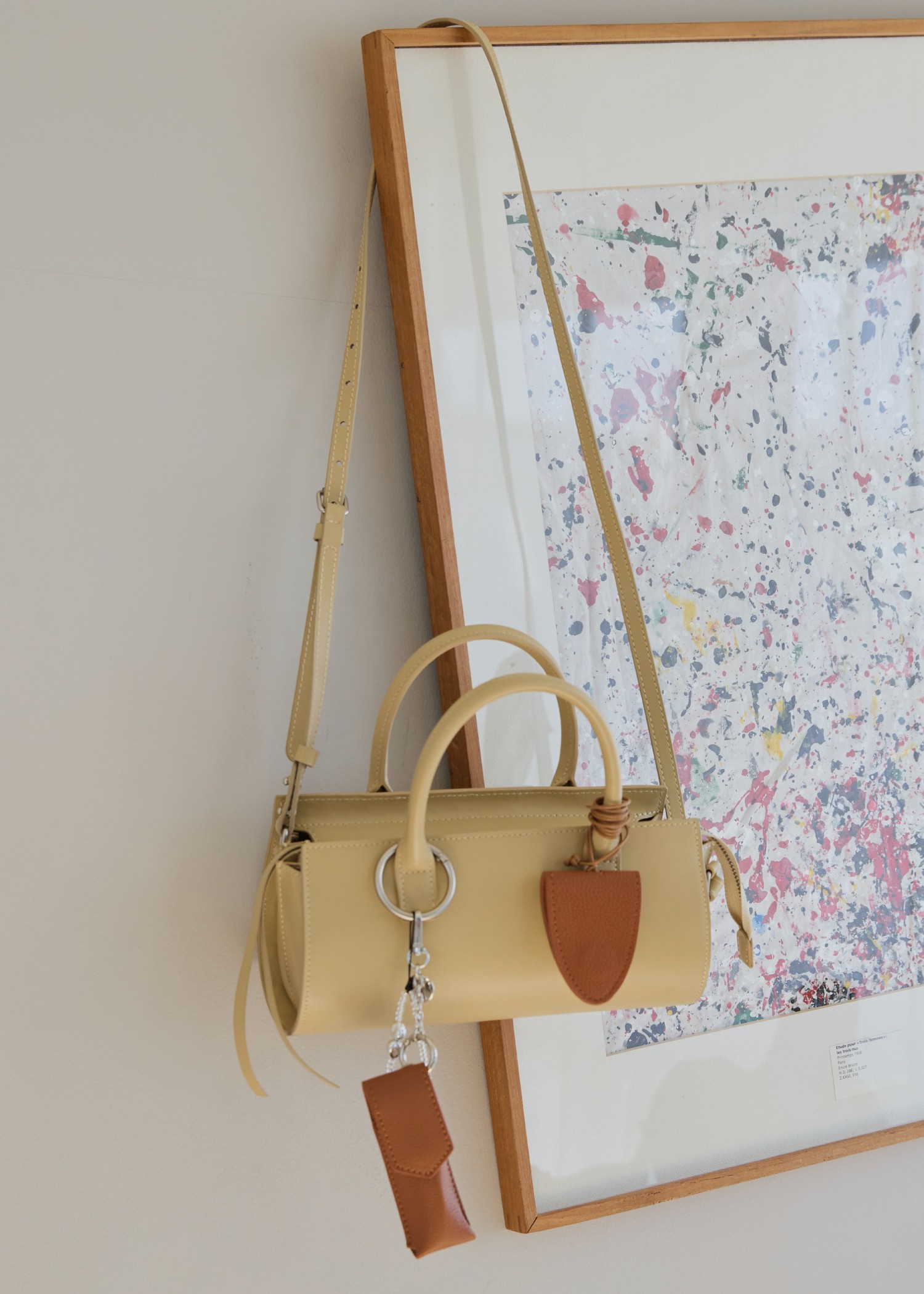 lip case synthelic leather charm